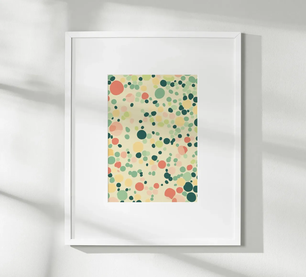 Confetti Dots Pattern Retro Abstract Art Print poster de dawnthesea