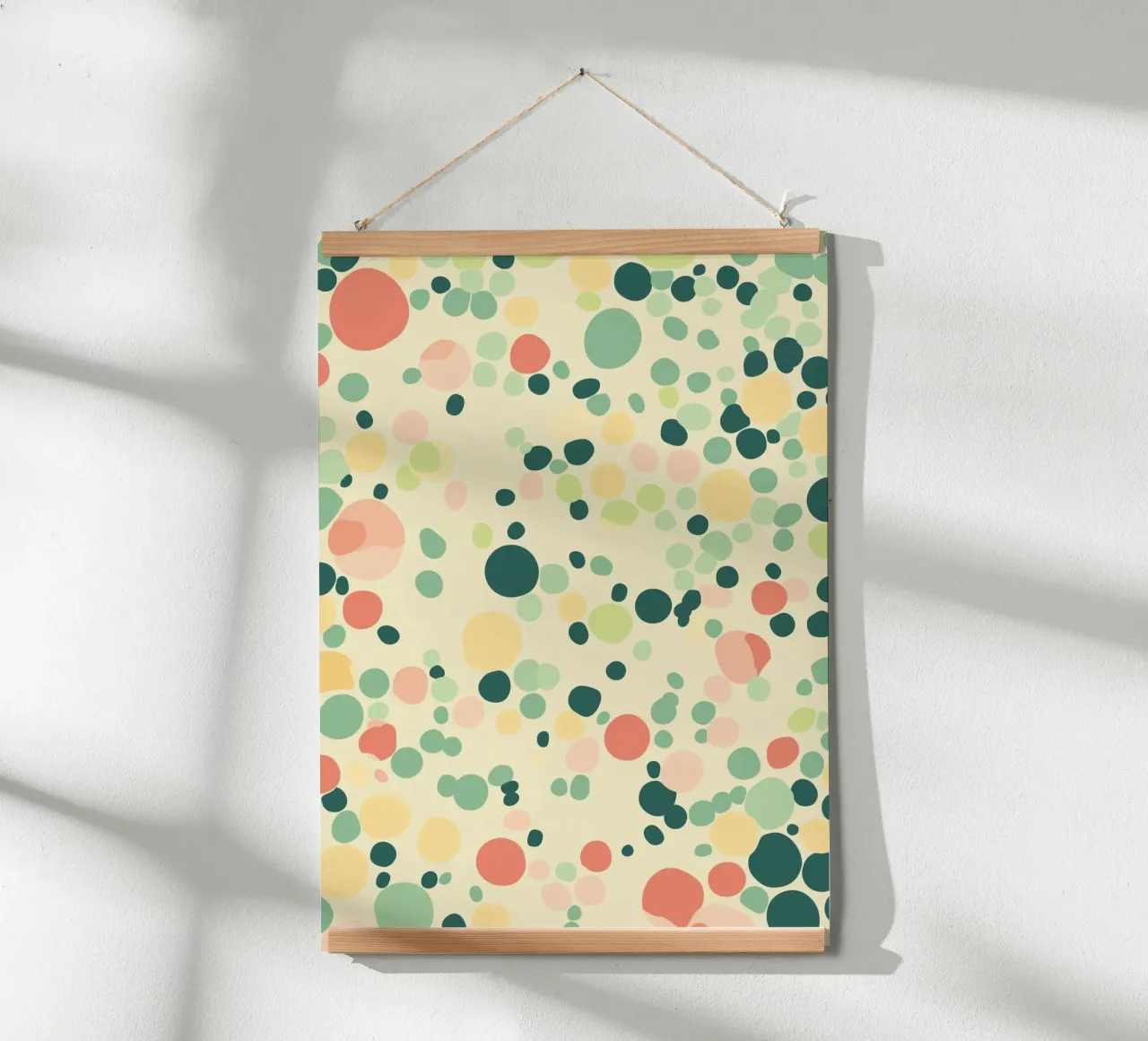 Confetti Dots Pattern Retro Abstract Art Print poster de dawnthesea