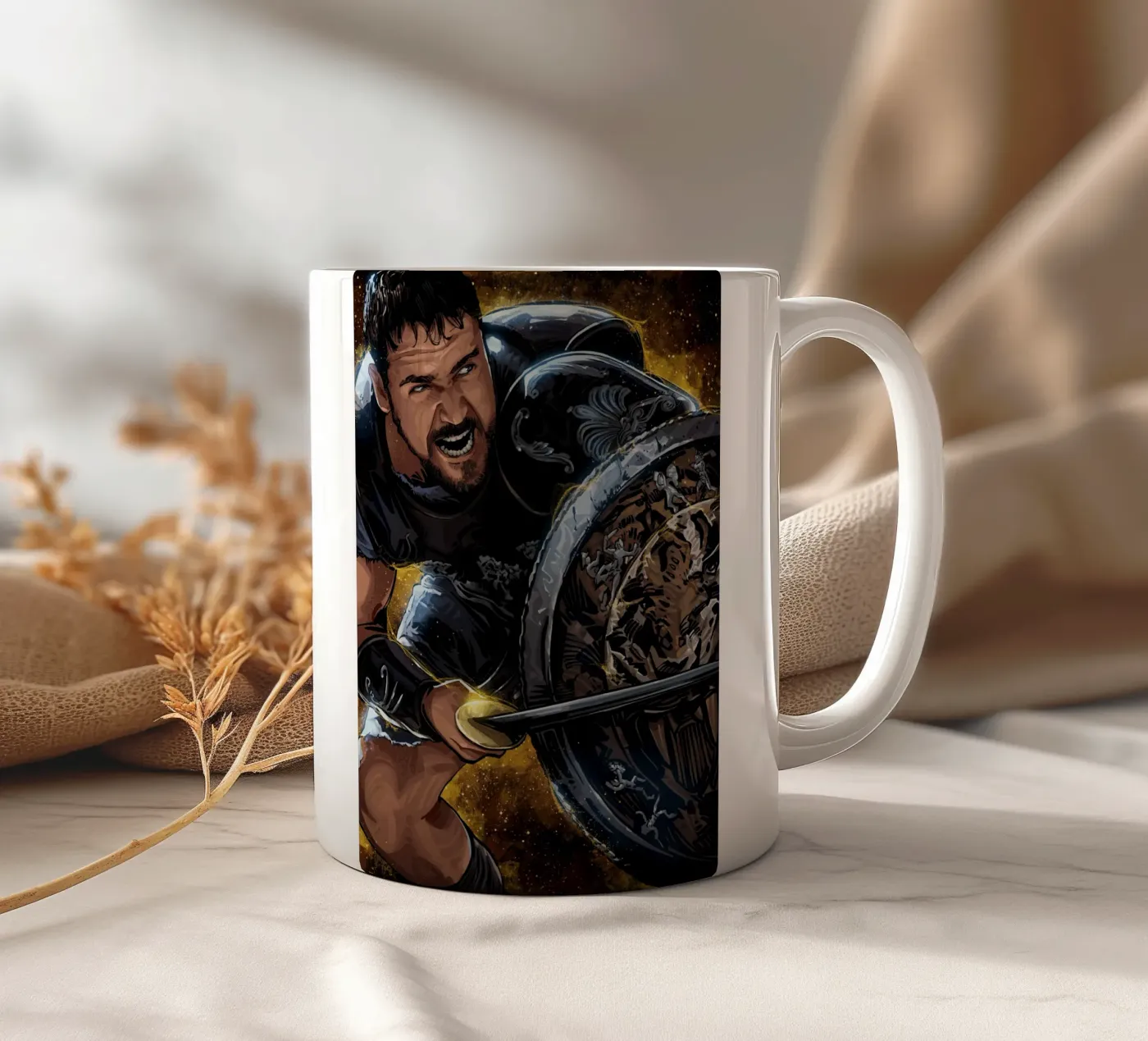 Gladiator ceramic mug by nabakumov