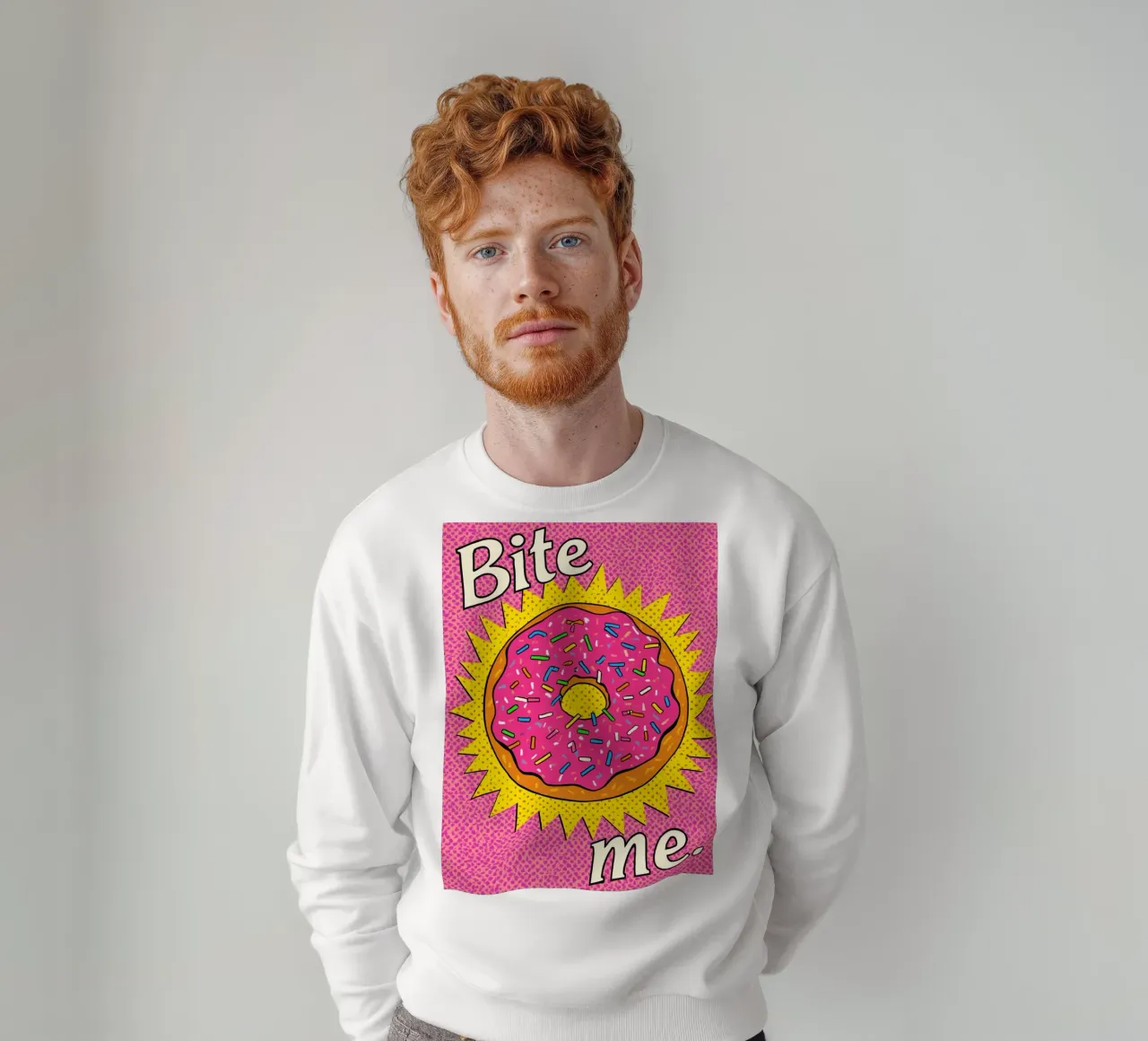 Ciambella con zuccherini "Bite Me felpa da DesignDoodle