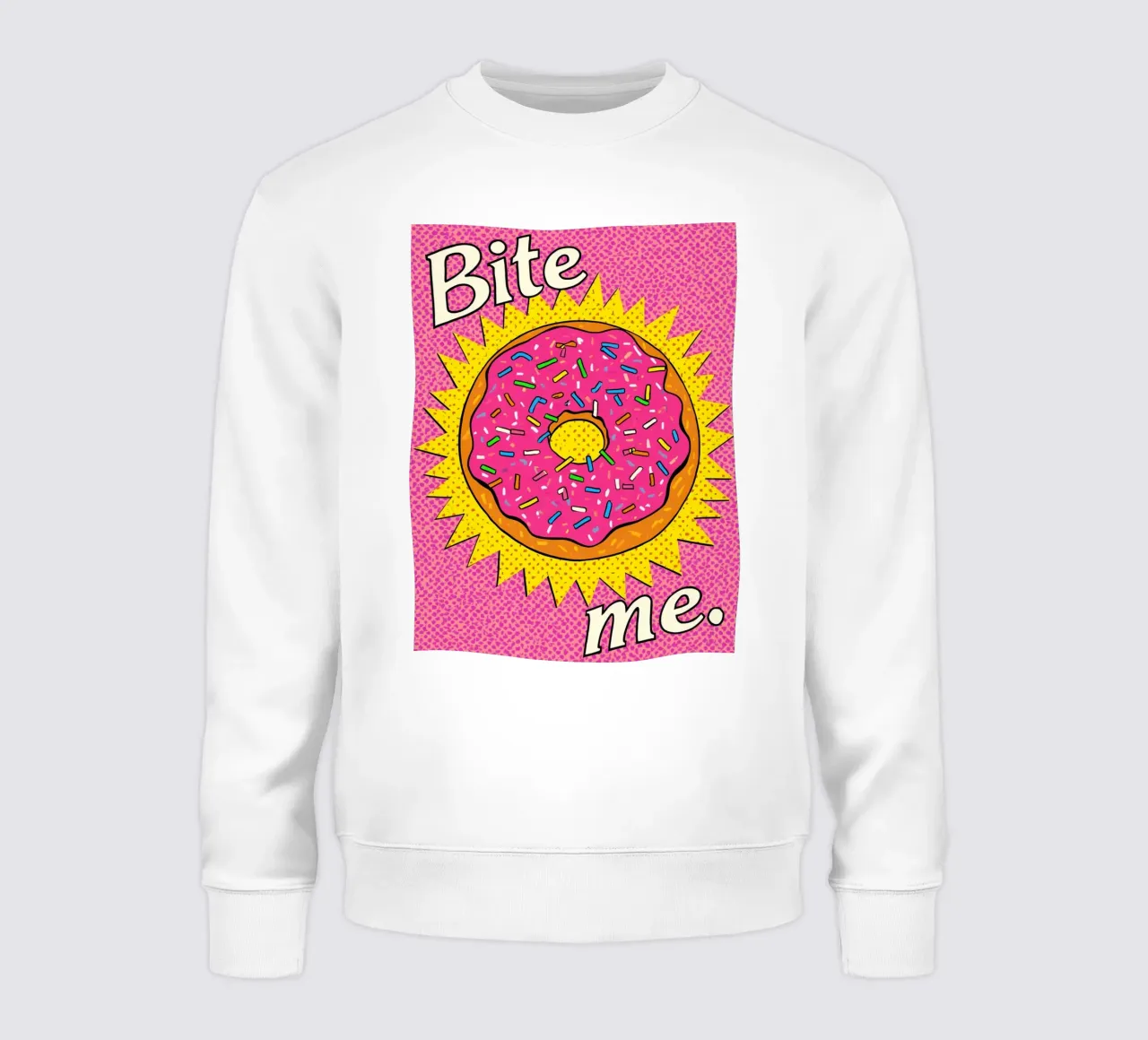 Ciambella con zuccherini "Bite Me felpa da DesignDoodle