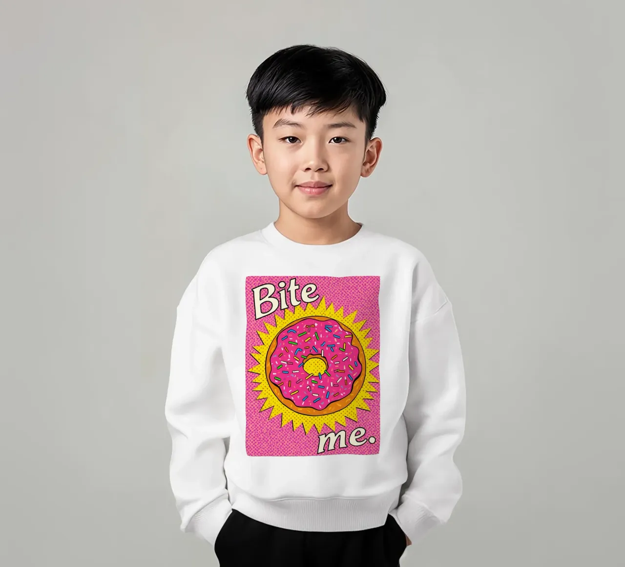 Ciambella con zuccherini "Bite Me felpa bambino da DesignDoodle