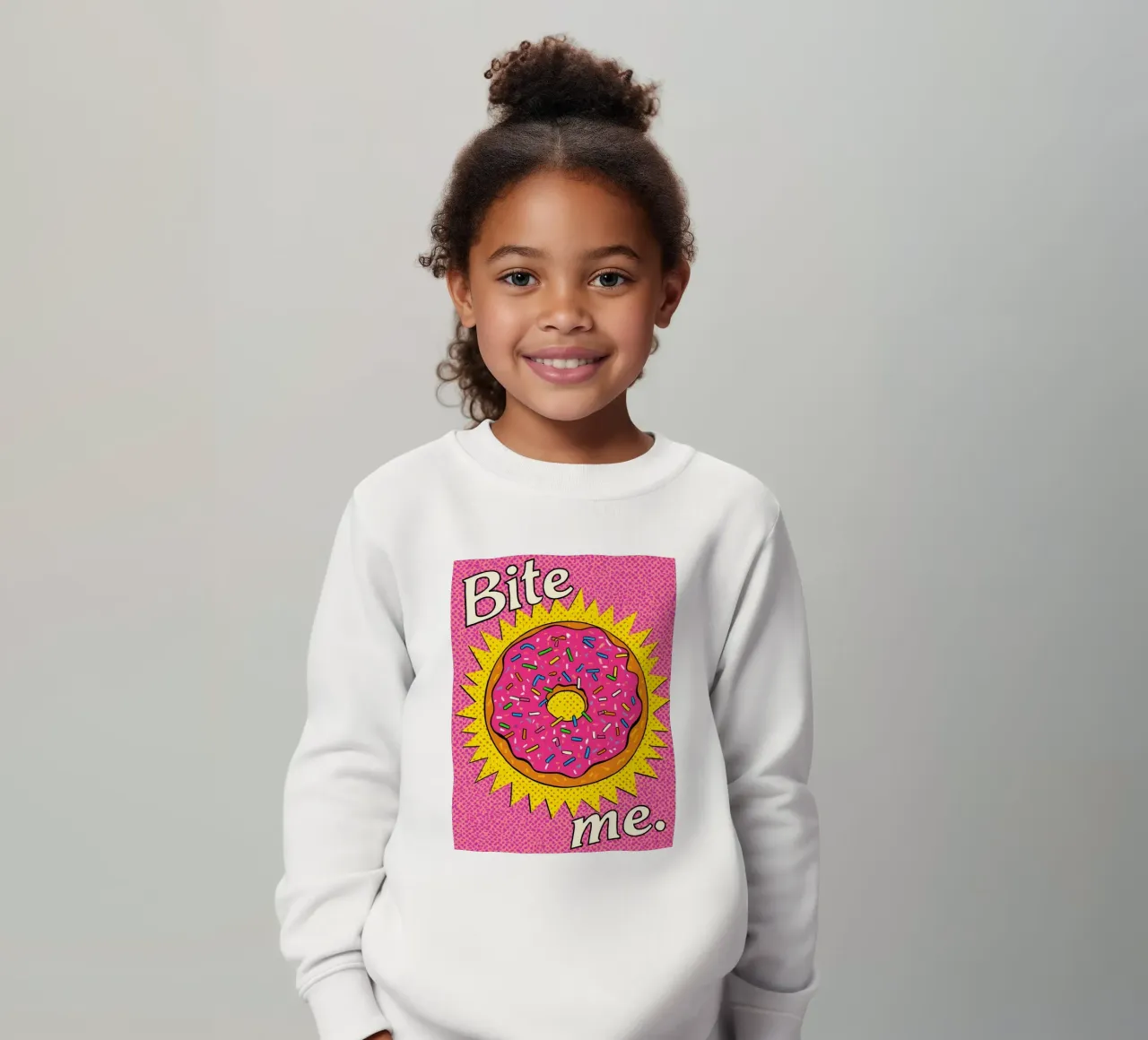 Ciambella con zuccherini "Bite Me felpa bambino da DesignDoodle