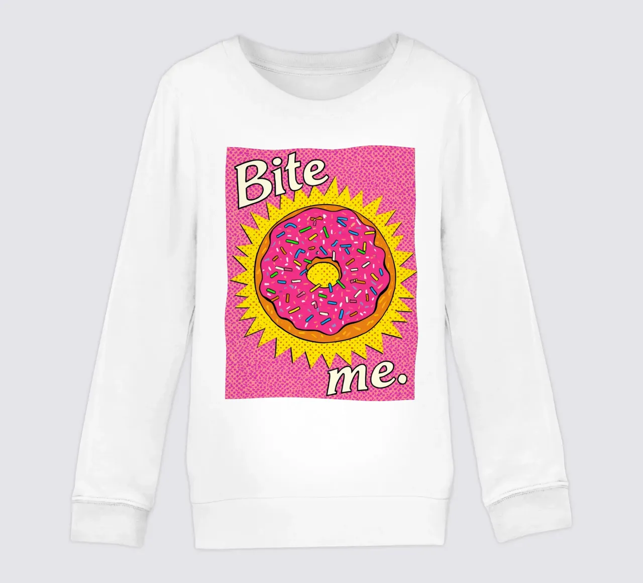 Ciambella con zuccherini "Bite Me felpa bambino da DesignDoodle