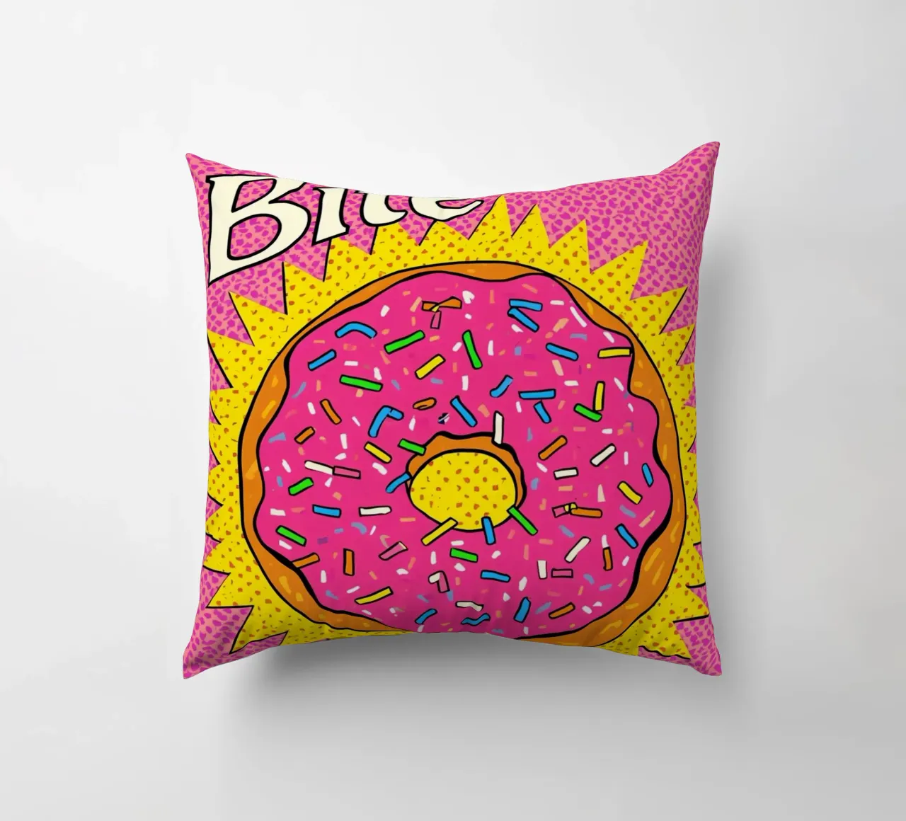 Ciambella con zuccherini "Bite Me cuscino da DesignDoodle