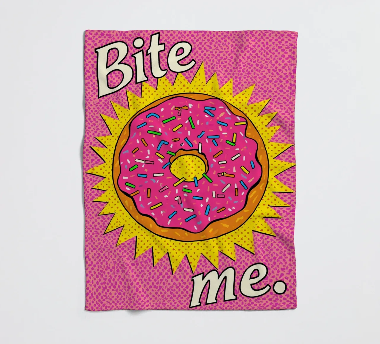 Ciambella con zuccherini "Bite Me coperta in pile da DesignDoodle