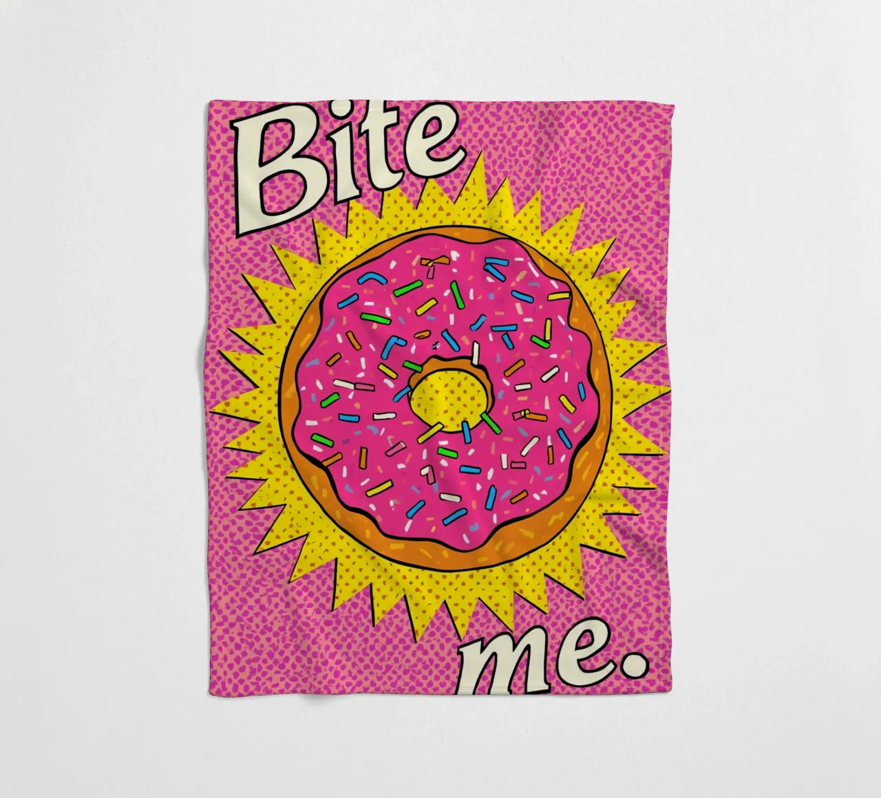 Ciambella con zuccherini "Bite Me coperta in pile da DesignDoodle