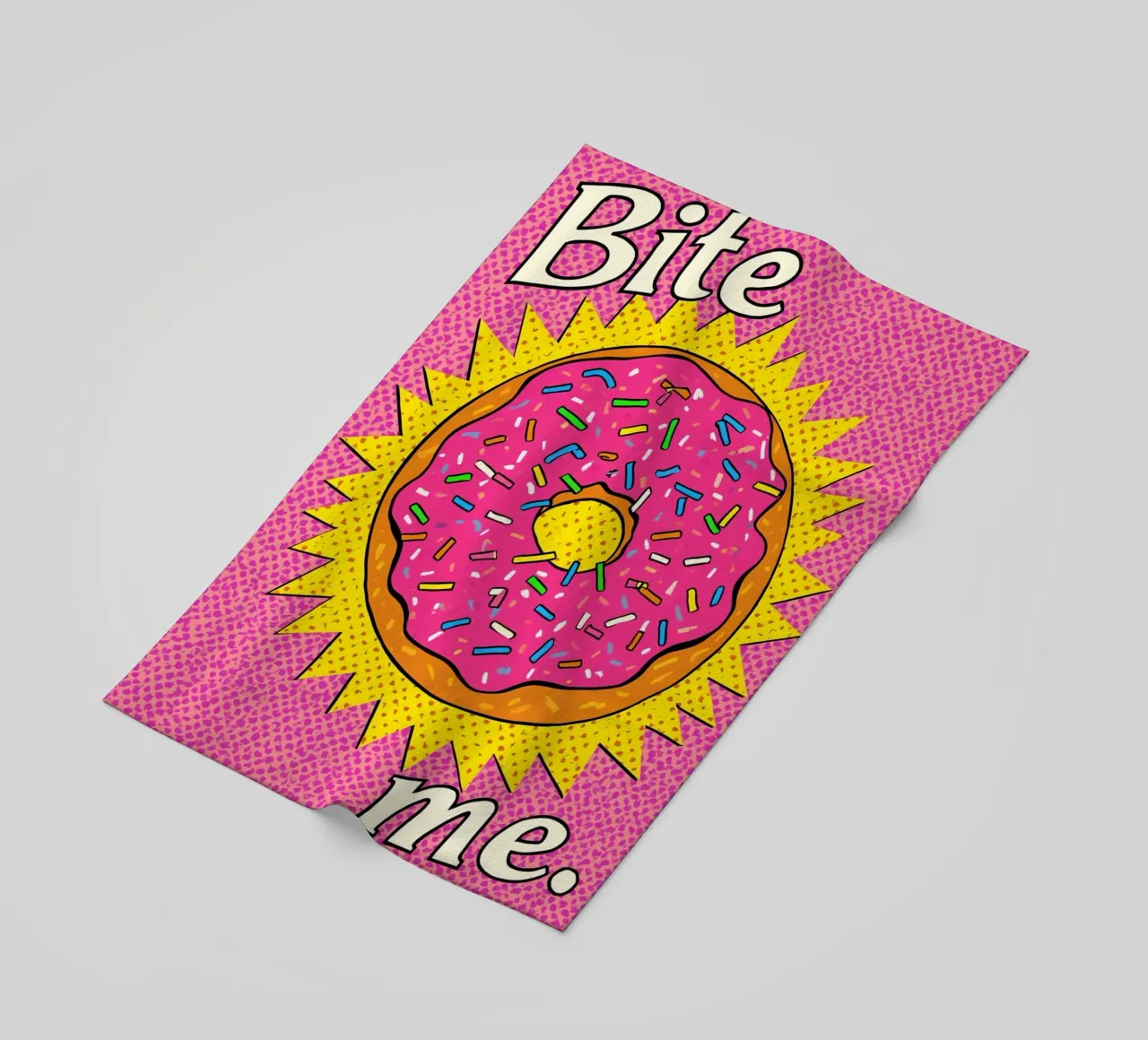 Ciambella con zuccherini "Bite Me telo mare da DesignDoodle