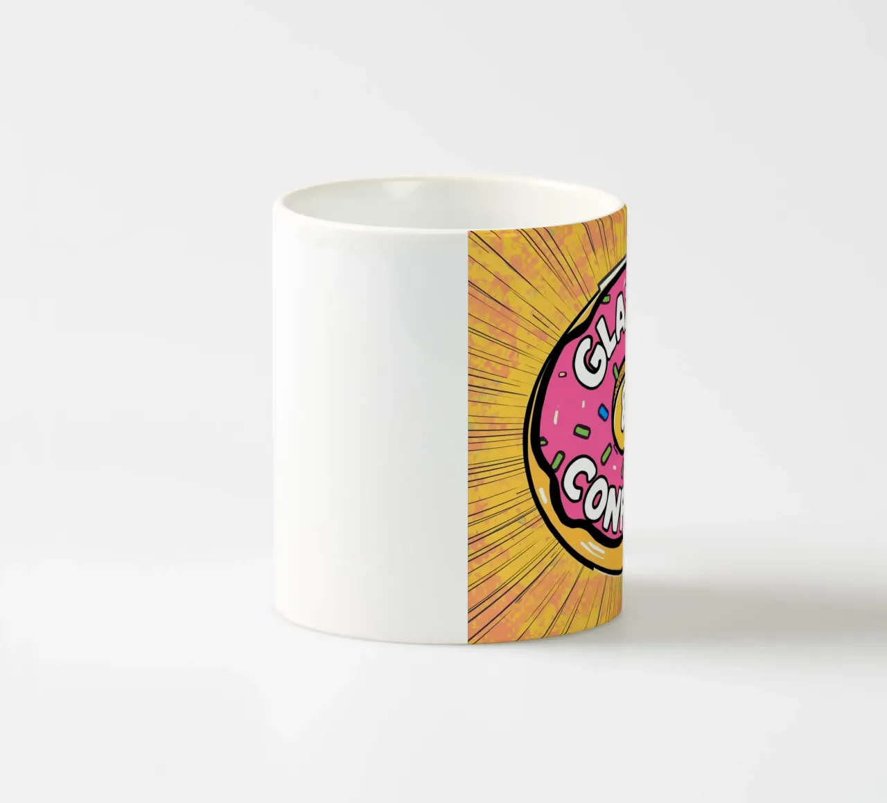 Ciambella con zuccherini "Glassata e confusa". tazza in ceramica da DesignDoodle
