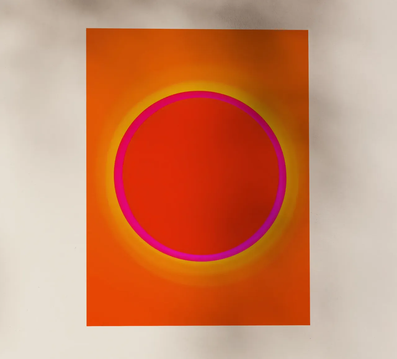 Dopamin Overflow | Kosmischer Sonnen-Kreis Backlit Folie von Autofocus