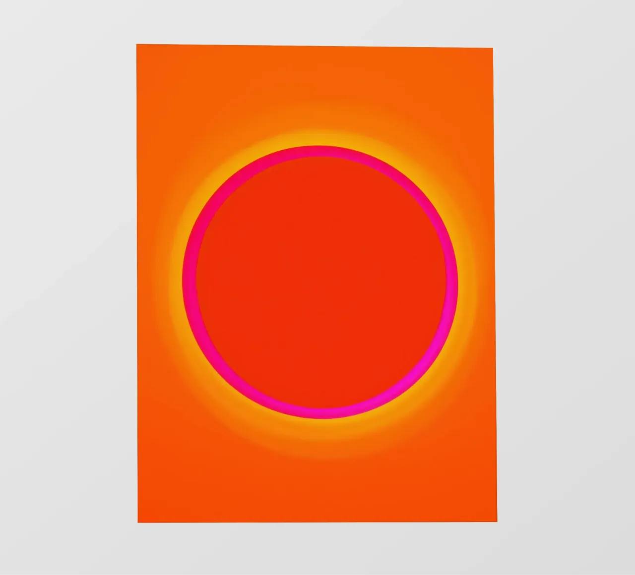 Dopamin Overflow | Kosmischer Sonnen-Kreis Backlit Folie von Autofocus