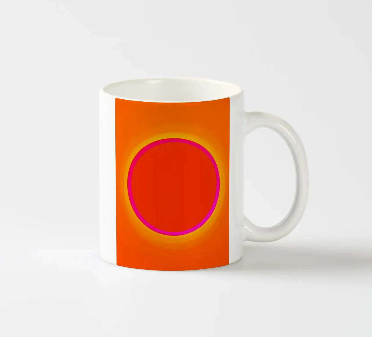 Dopamine Overflow | Cosmic Sun Circle ceramic mug by Autofocus