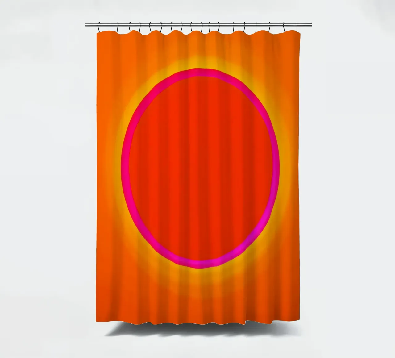 Dopamin Overflow | Kosmischer Sonnen-Kreis Duschvorhang von Autofocus