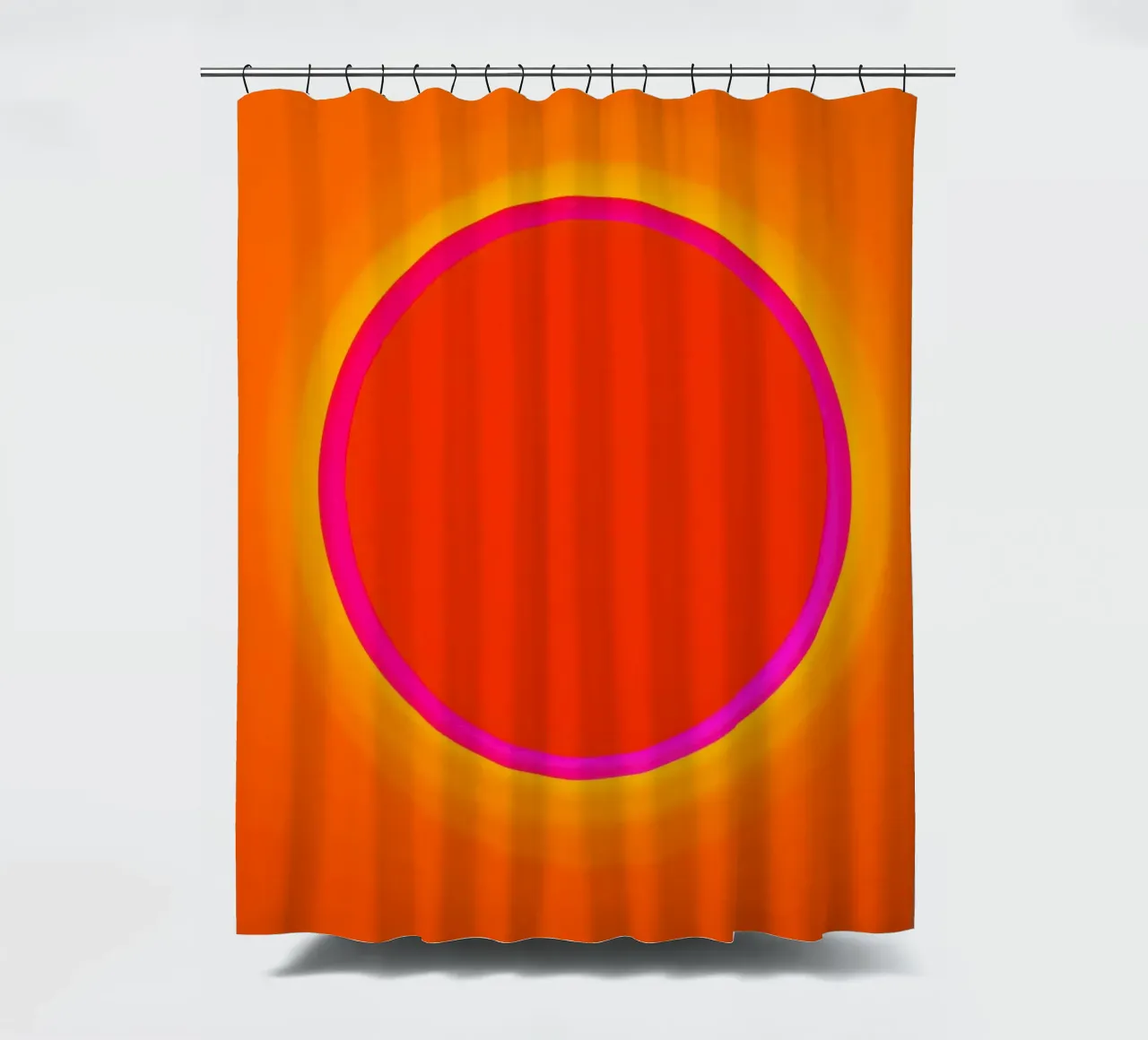 Dopamin Overflow | Kosmischer Sonnen-Kreis Duschvorhang von Autofocus