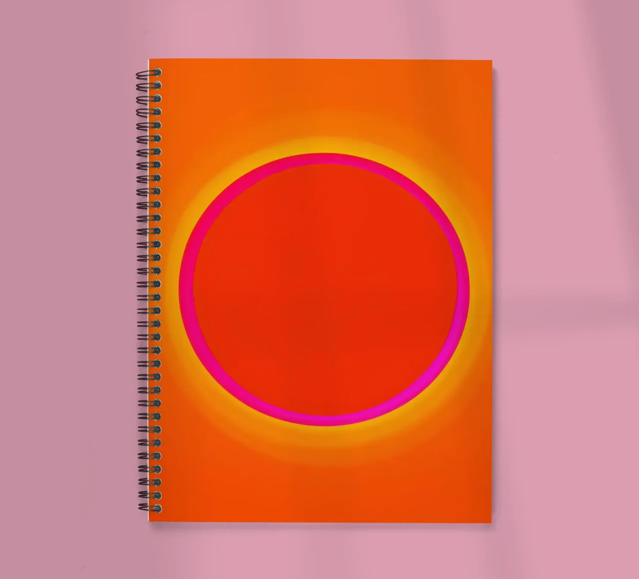 Dopamine Overflow | Cosmic Sun Circle spiral notebook by Autofocus