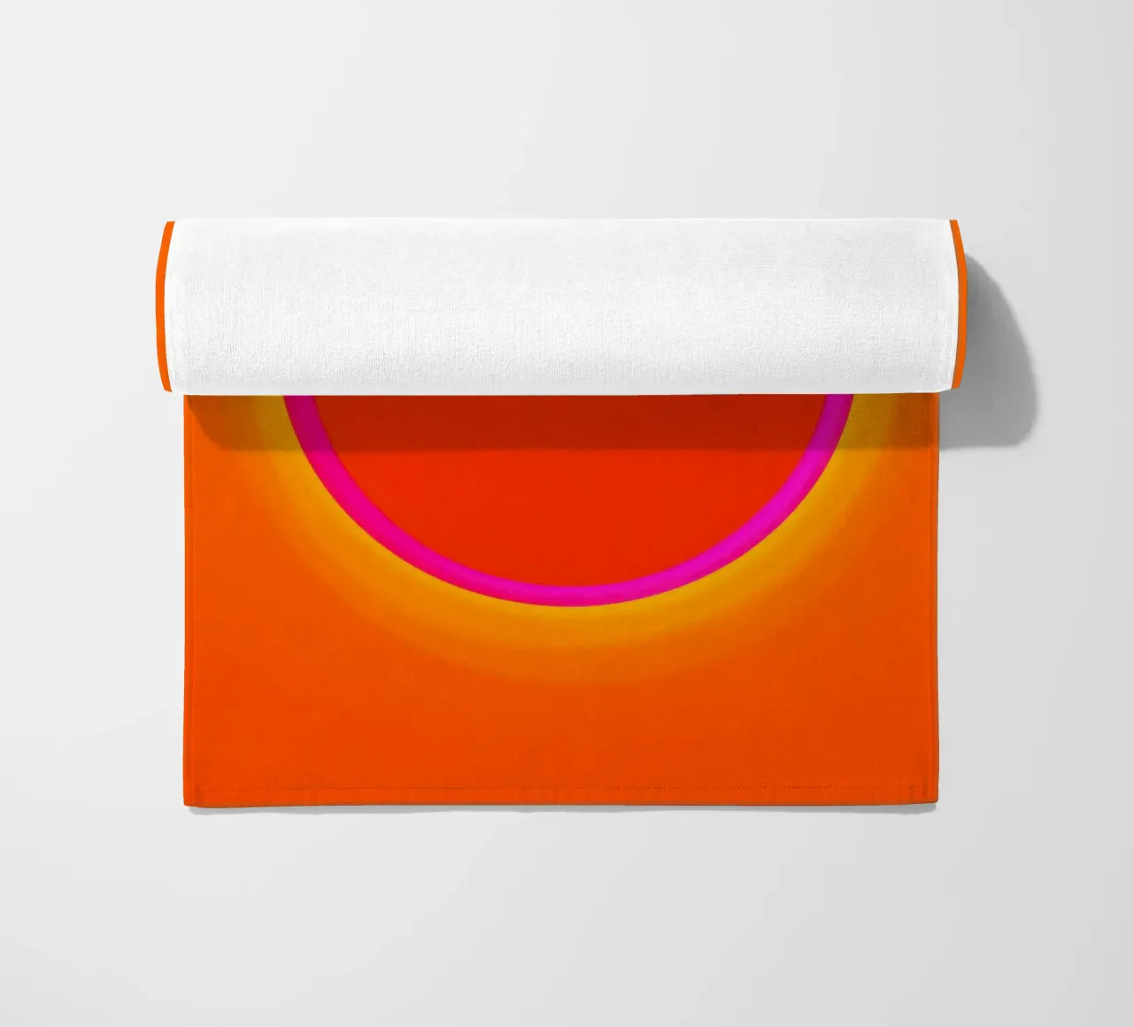 Dopamine Overflow | Cosmic Sun Circle beach towel by Autofocus