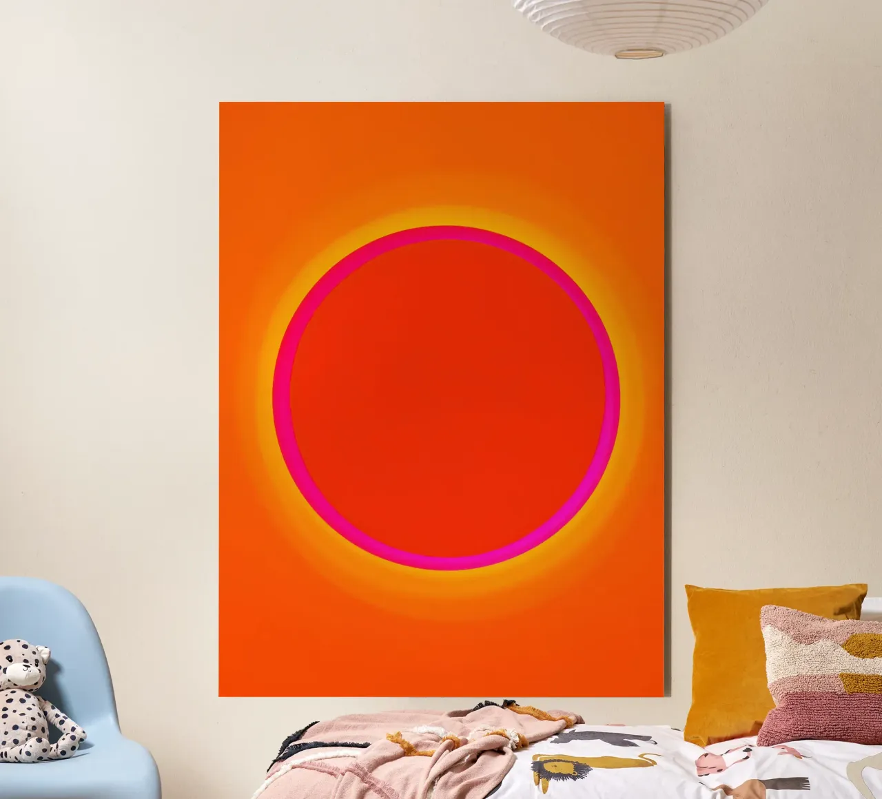 Dopamin Overflow | Kosmischer Sonnen-Kreis Alu-Dibond von Autofocus