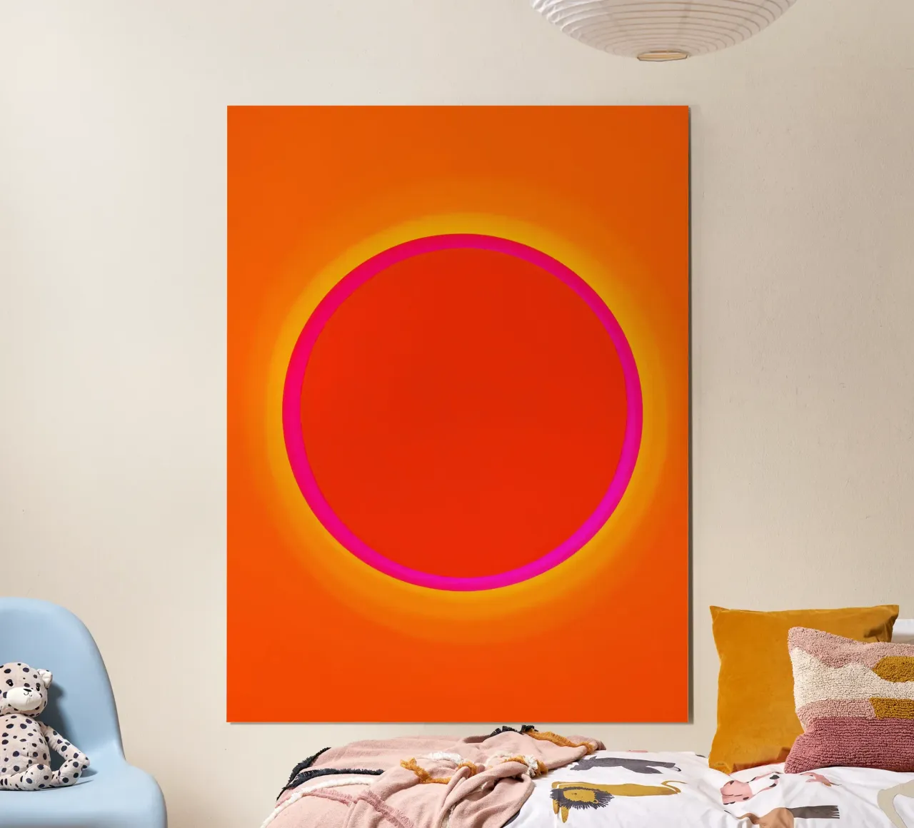 Dopamine Overflow | Cosmic Sun Circle poster by Autofocus