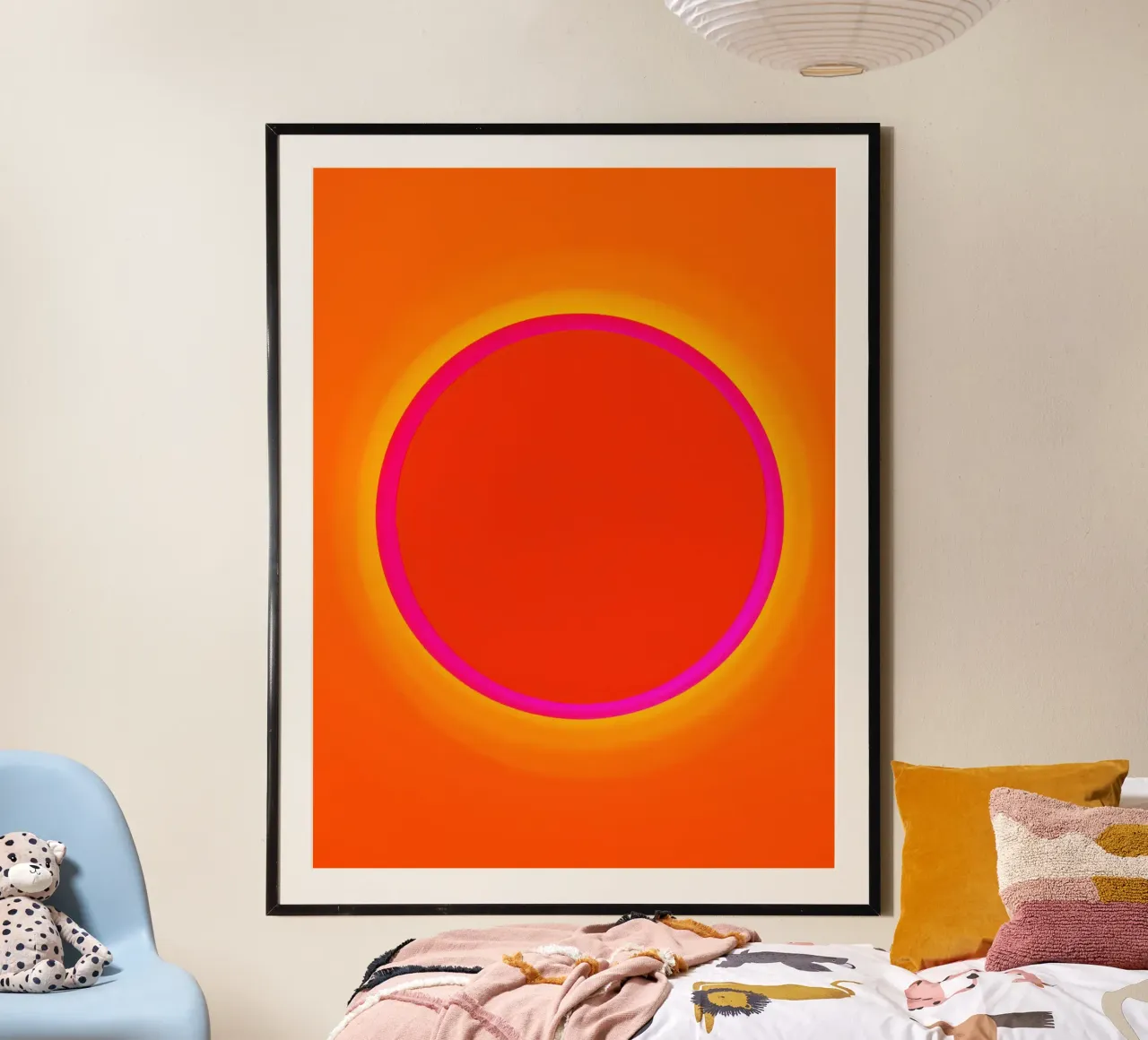 Dopamine Overflow | Cosmic Sun Circle poster by Autofocus