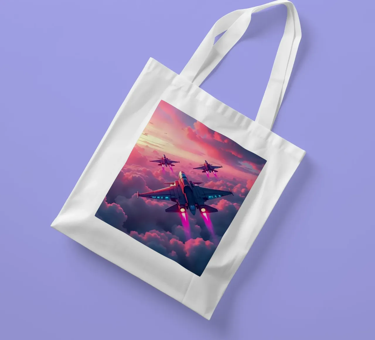 Getti nel cielo_1 borsa in juta da Fantasie & Mystikwelten by LK
