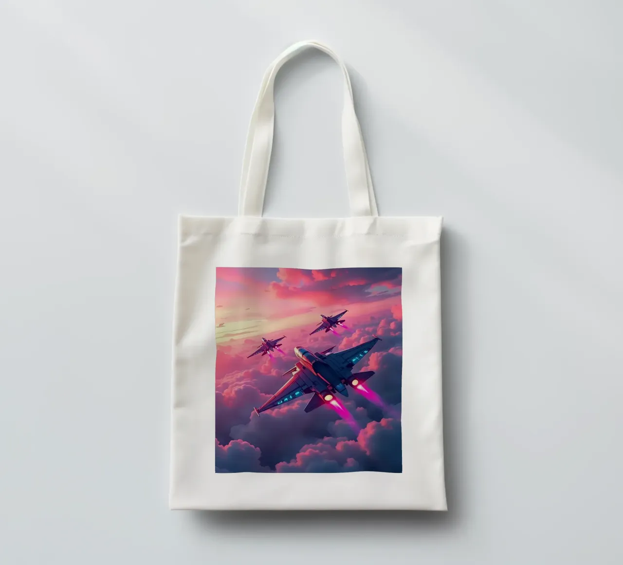 Getti nel cielo_1 borsa in juta da Fantasie & Mystikwelten by LK