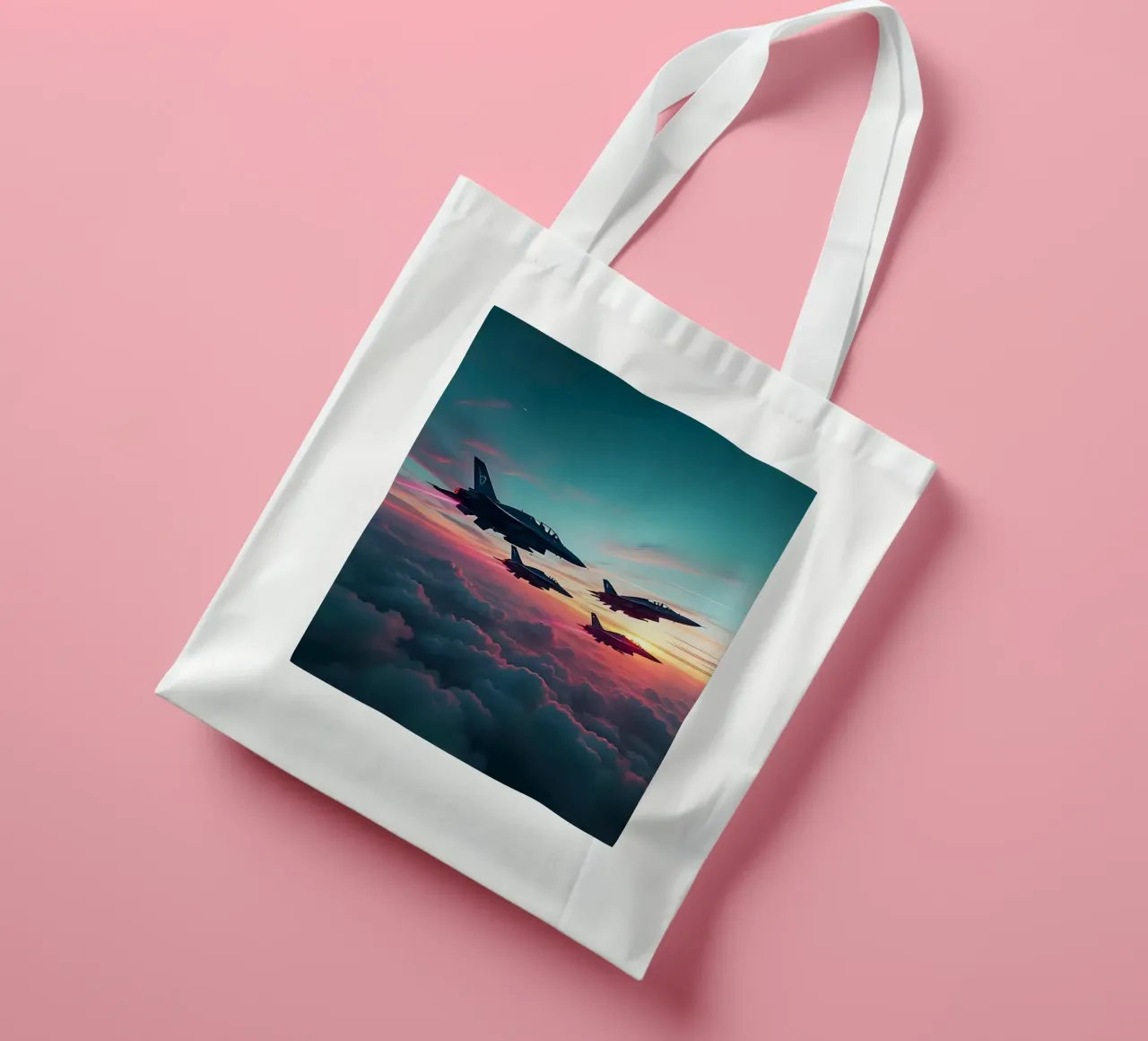 Getti nel cielo_2 borsa in juta da Fantasie & Mystikwelten by LK