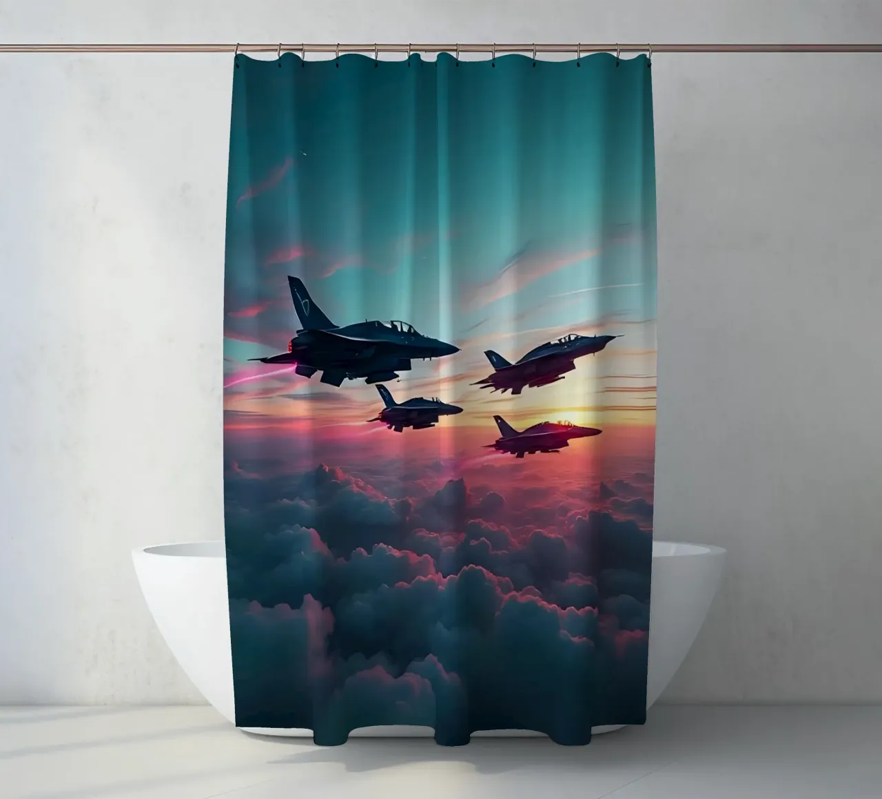 Getti nel cielo_2 tenda da doccia da Fantasie & Mystikwelten by LK