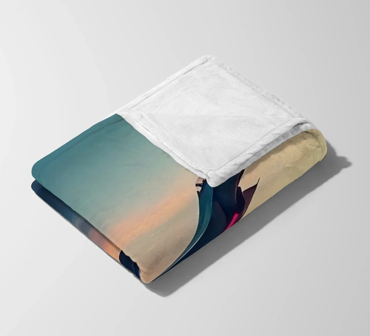 Getti nel cielo_3 coperta in pile da Fantasie & Mystikwelten by LK
