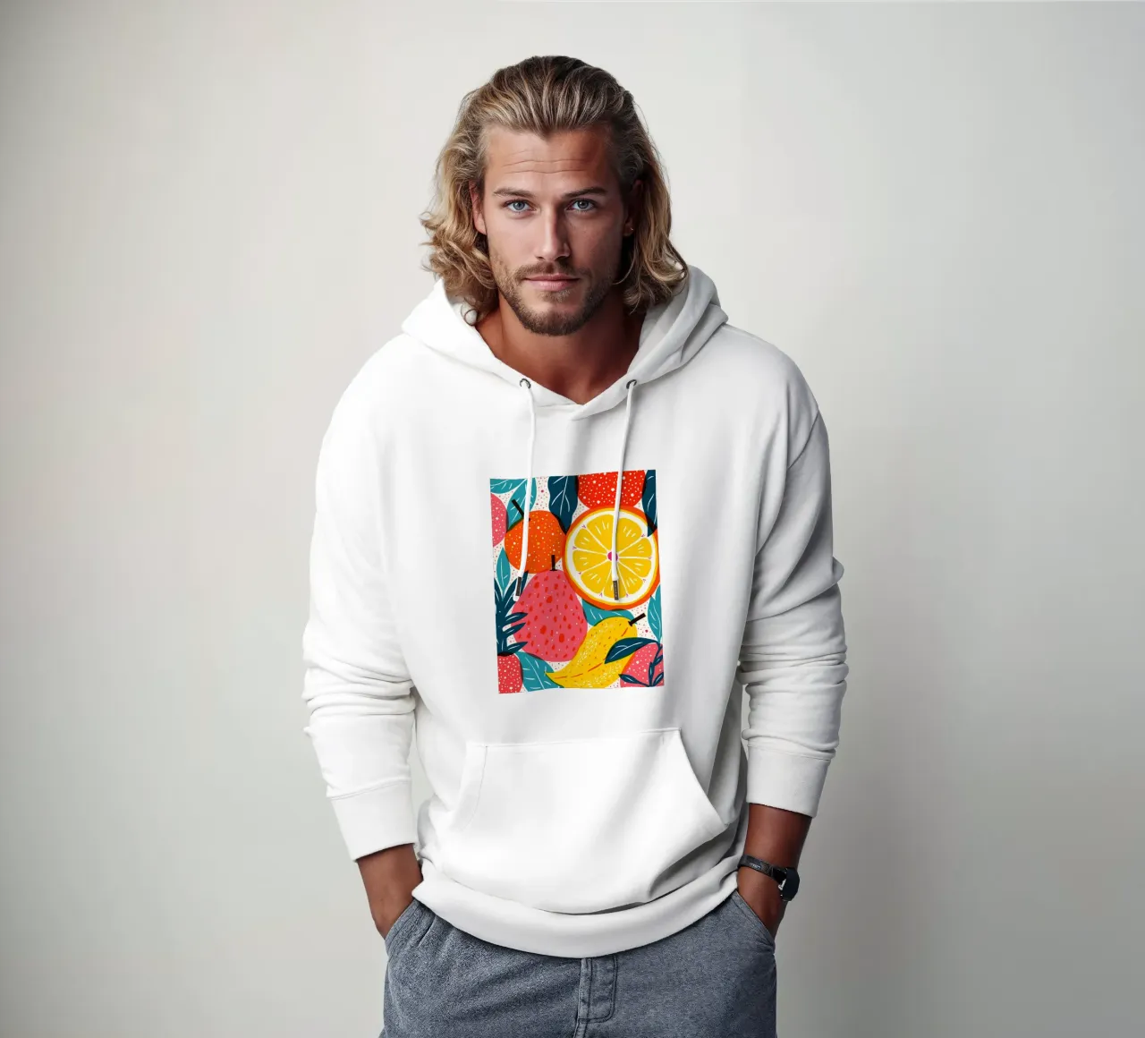Rapsodia tropicale di Emmanuel Signorino felpa con cappuccio da Abstract and Patterns