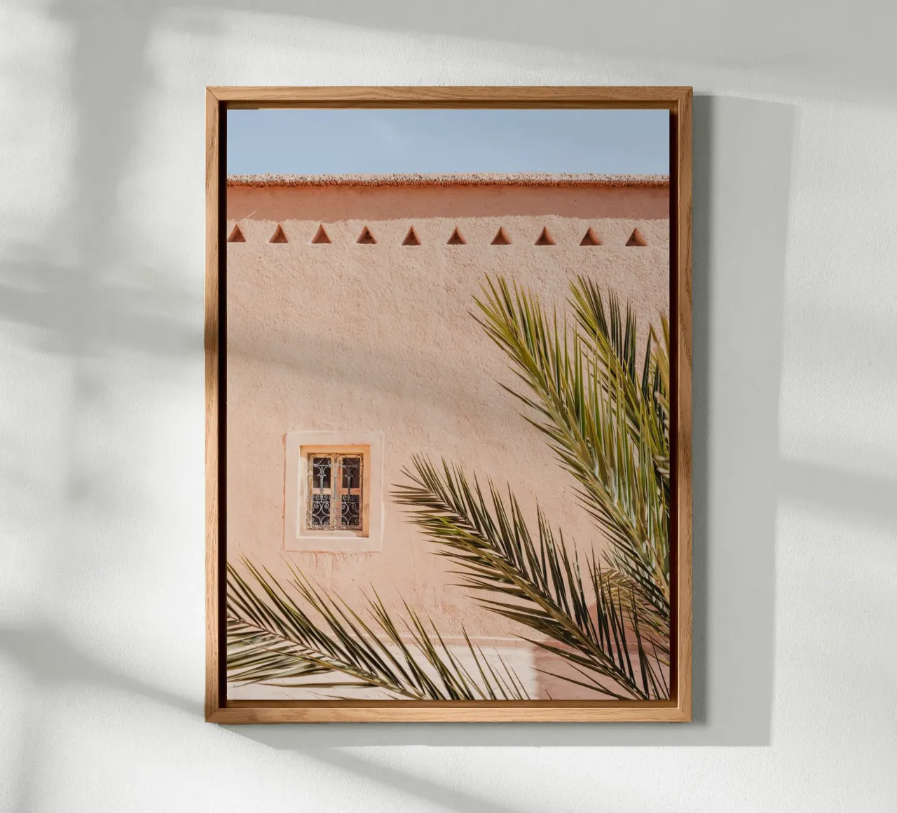 Palm, wall and window in Morocco alluminio dibond da photolovers