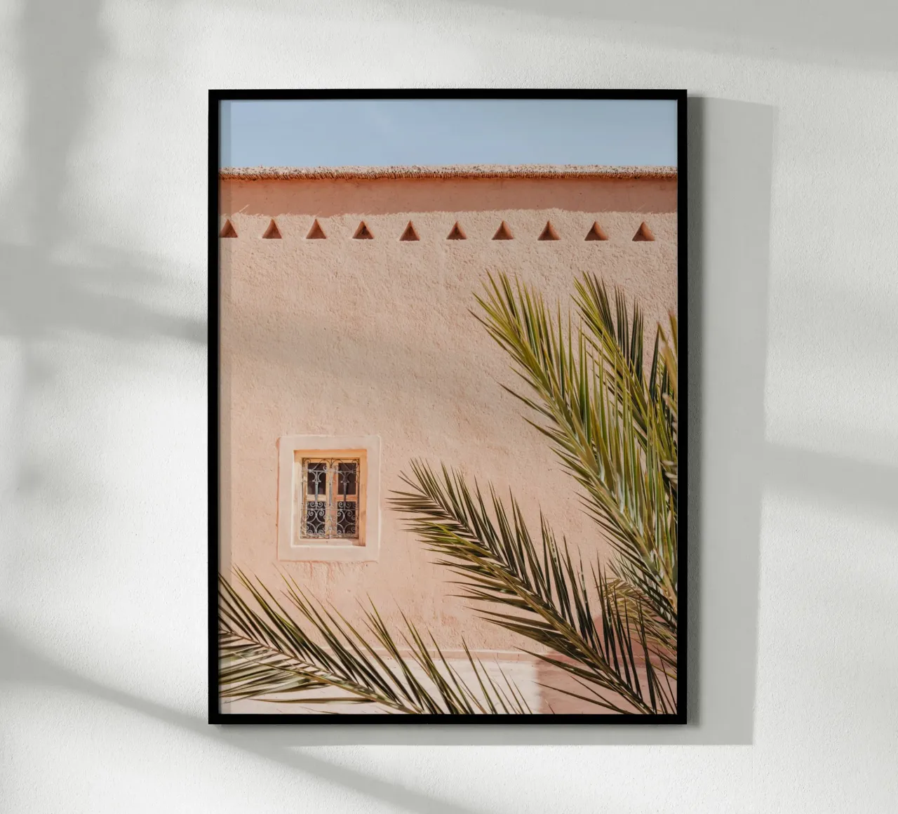 Palm, wall and window in Morocco carta hahnemühle da photolovers