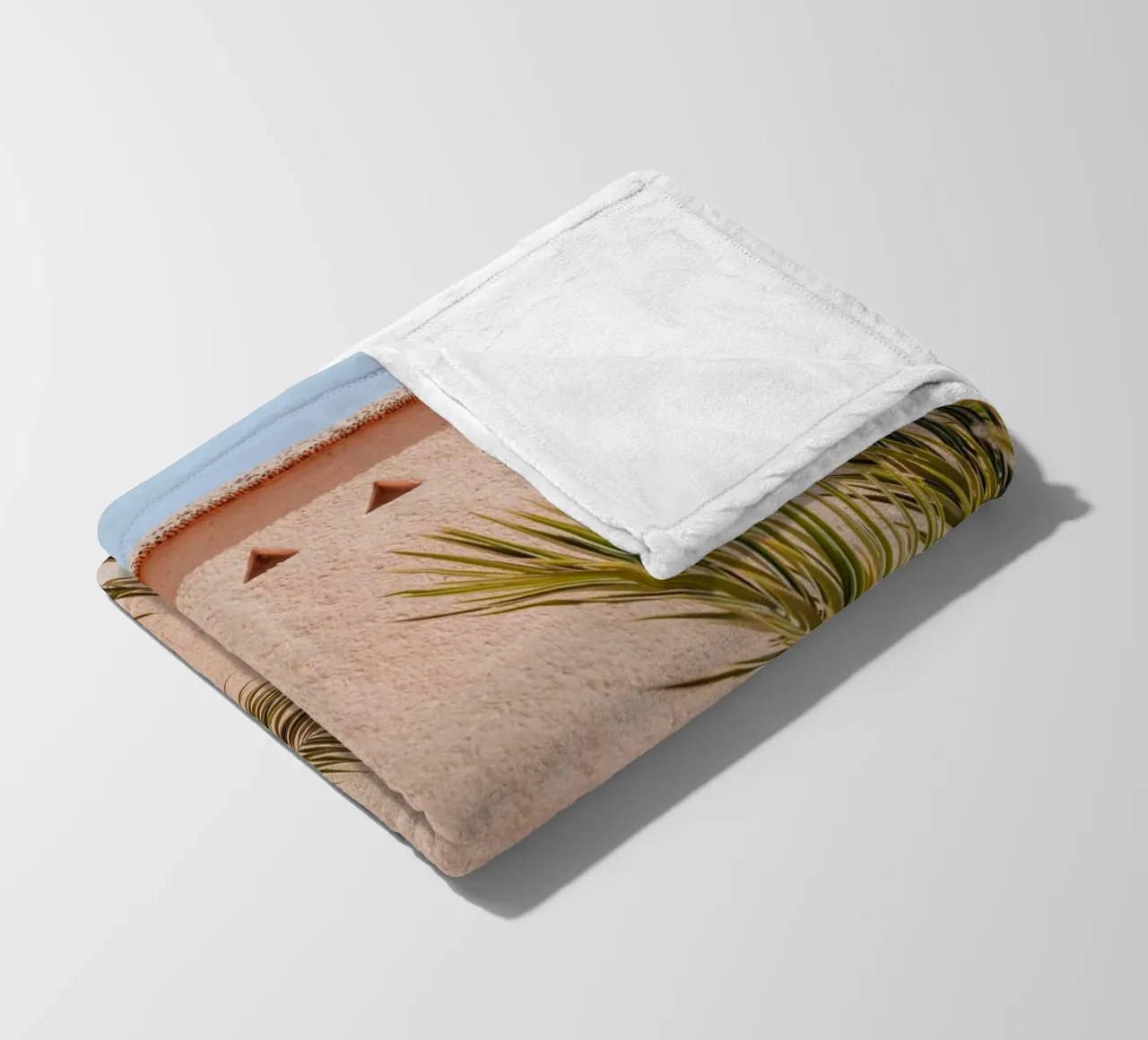 Palm, wall and window in Morocco coperta in pile da photolovers