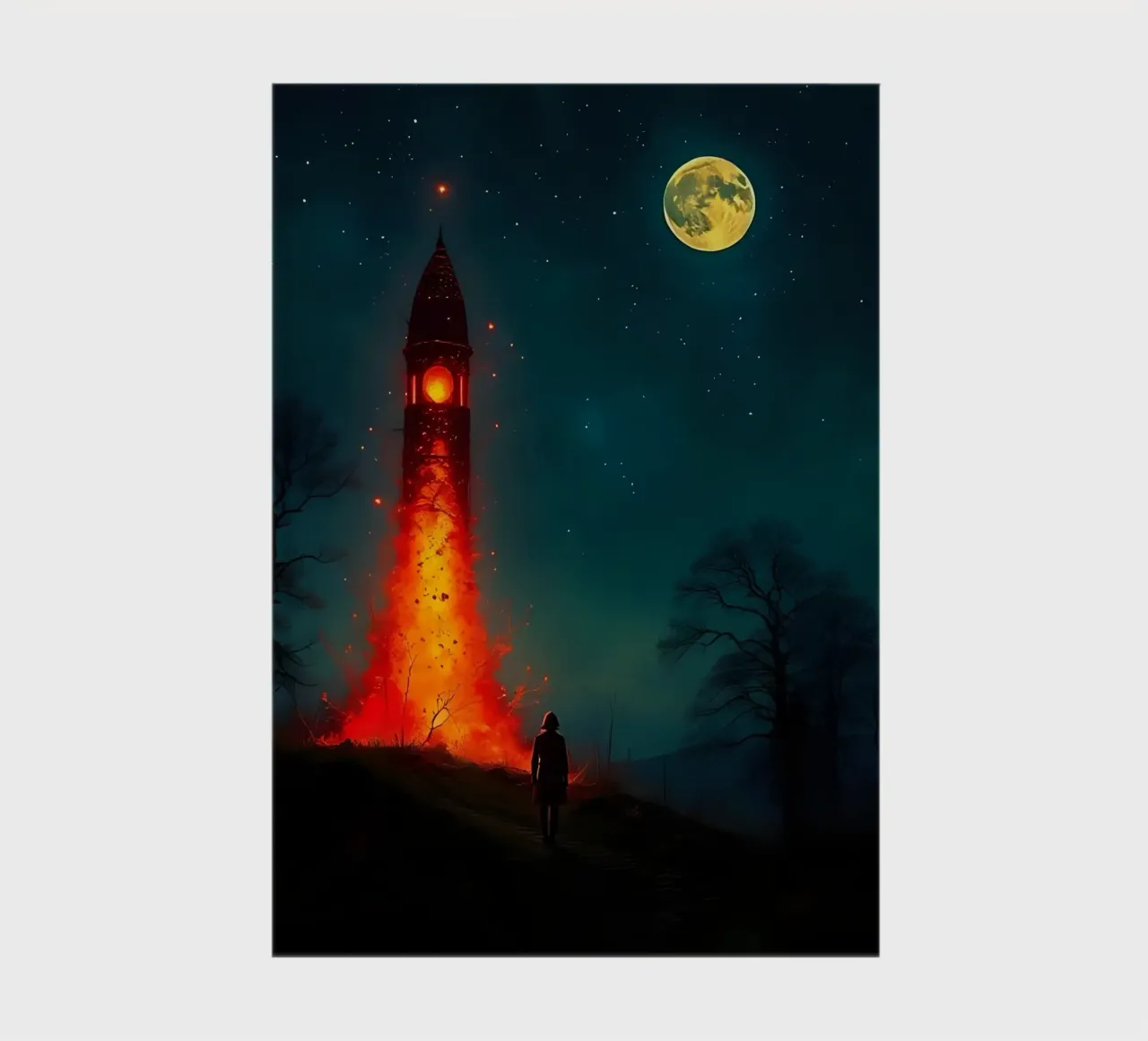 Rakete_3 Notizbuch von Fantasie & Mystikwelten by LK