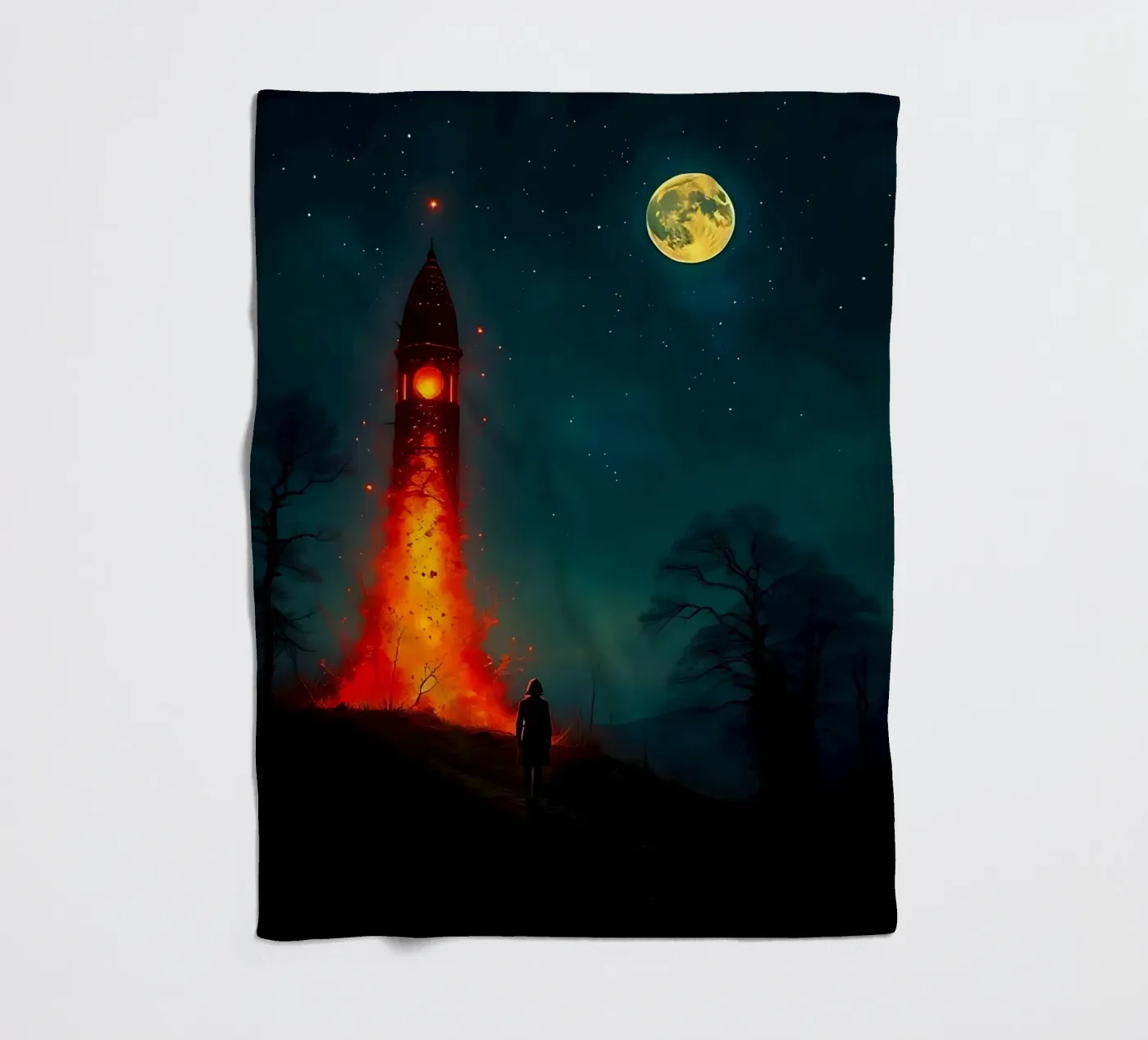 Rocket_3 fleece blanket by Fantasie & Mystikwelten by LK
