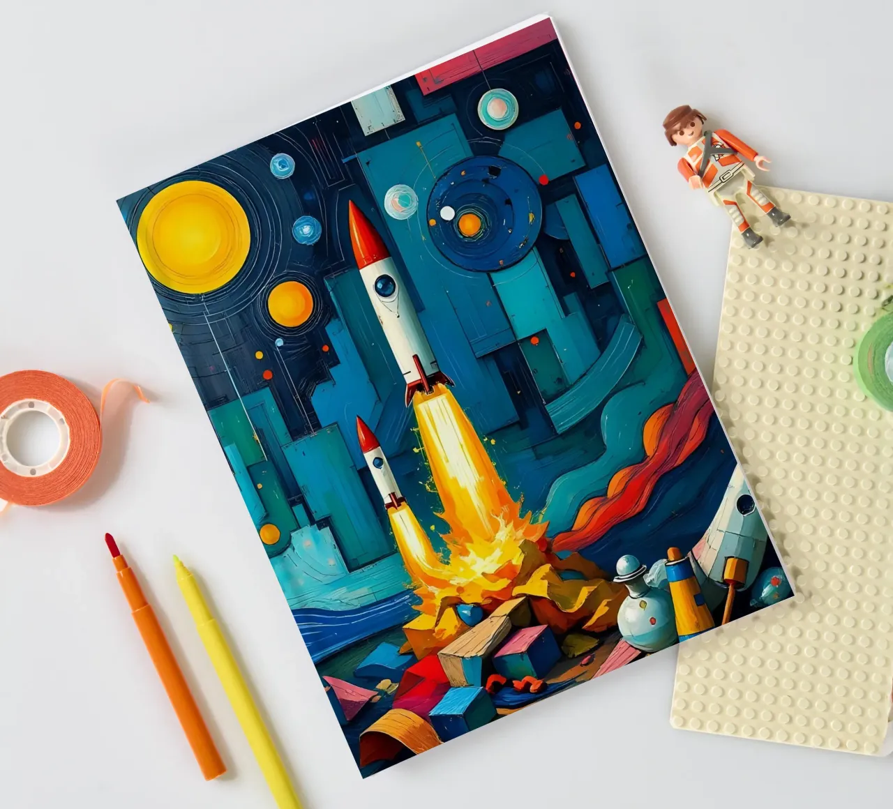 Rockets_1 notebook by Fantasie & Mystikwelten by LK