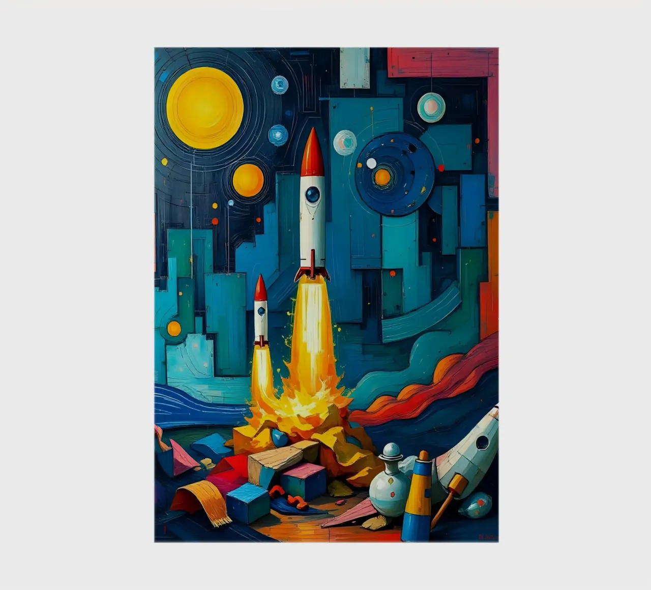 Rockets_1 notebook by Fantasie & Mystikwelten by LK