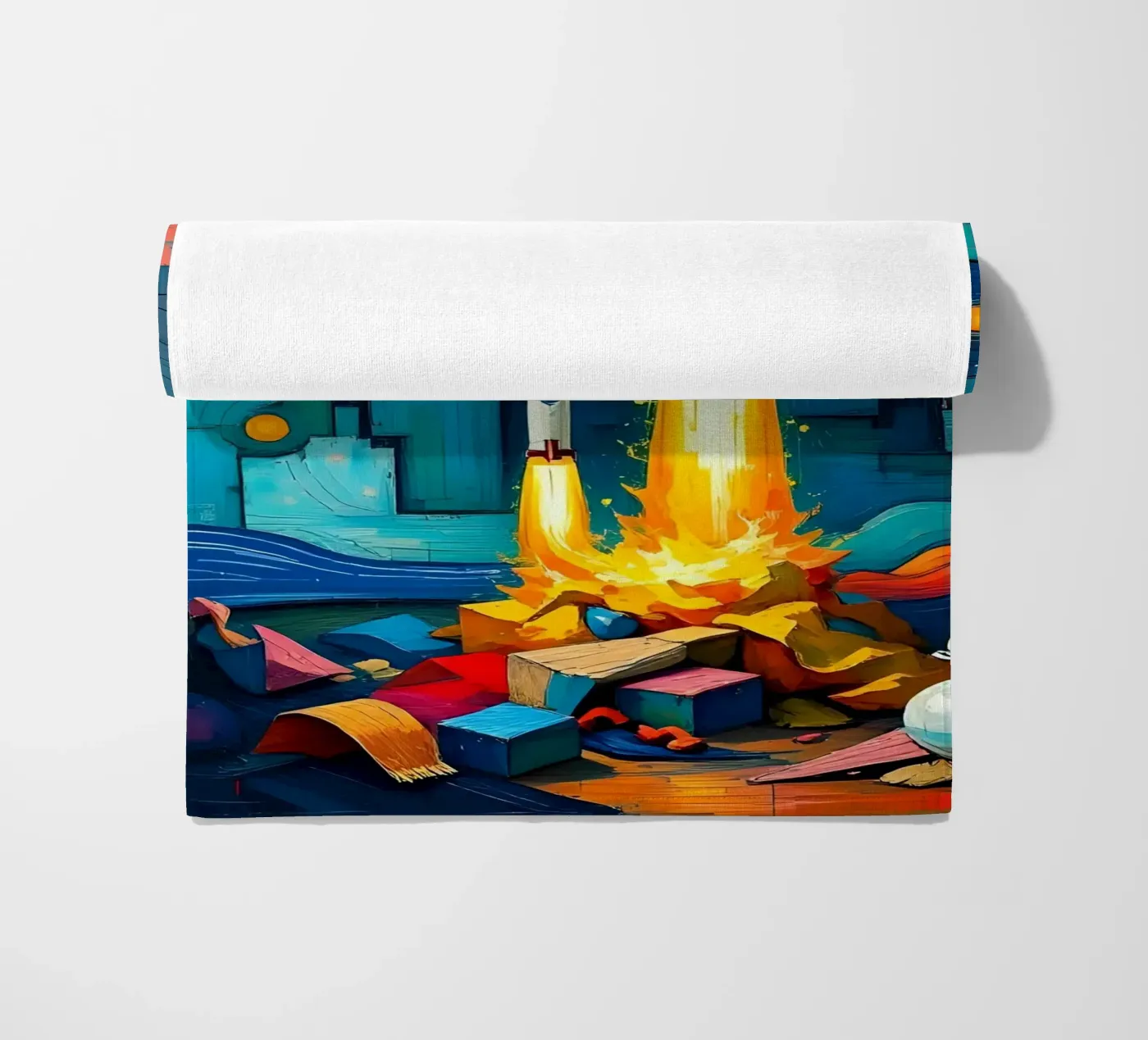 Rockets_1 beach towel by Fantasie & Mystikwelten by LK