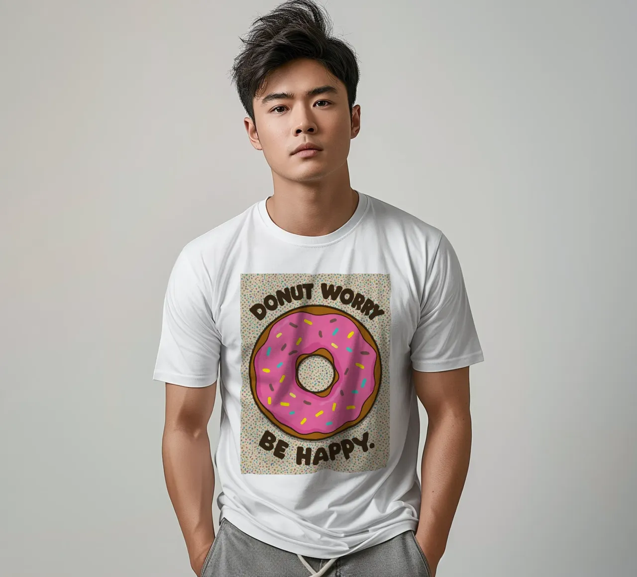 Non preoccupatevi di essere felici t-shirt da DesignDoodle