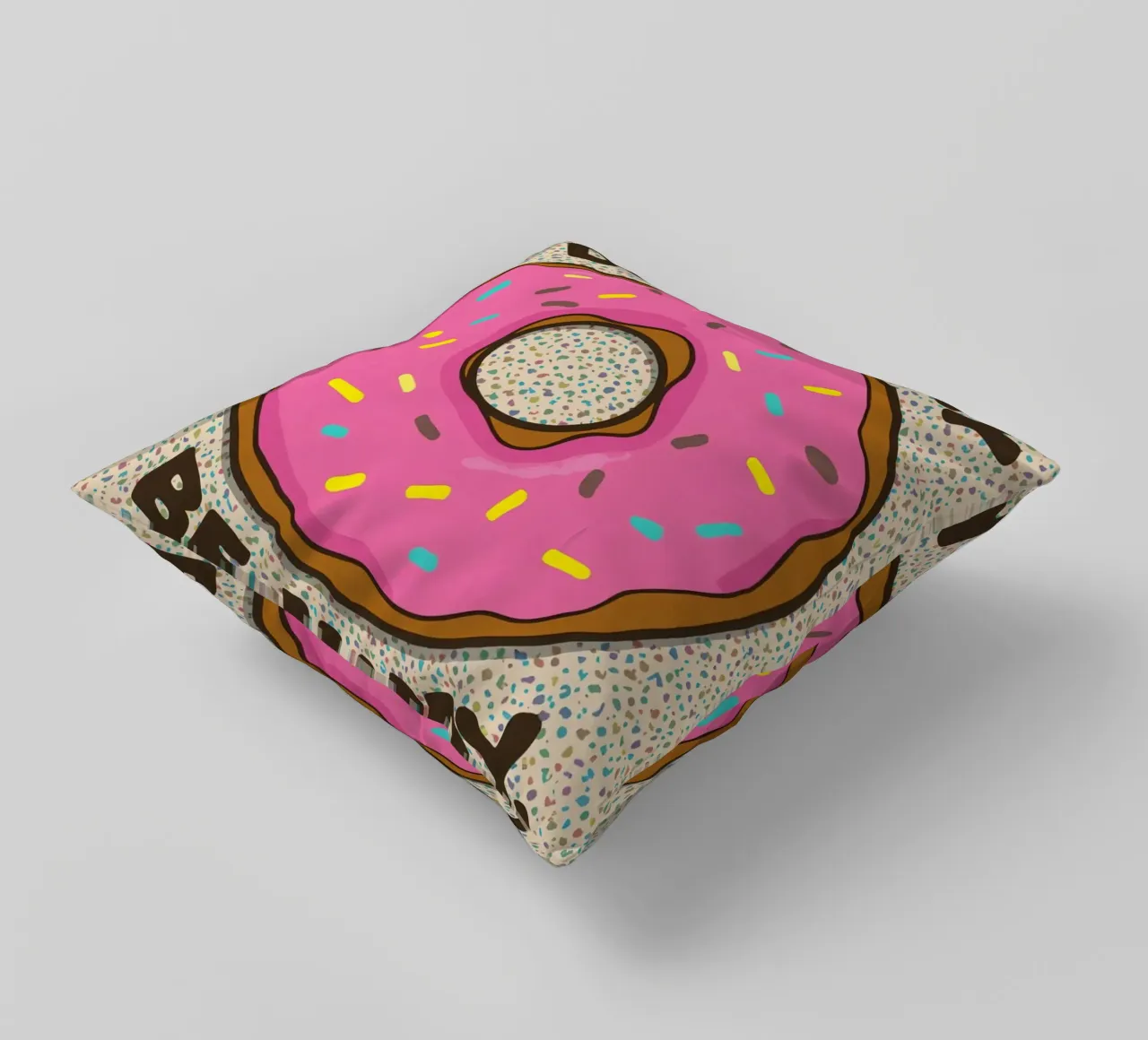 Non preoccupatevi di essere felici cuscino da DesignDoodle