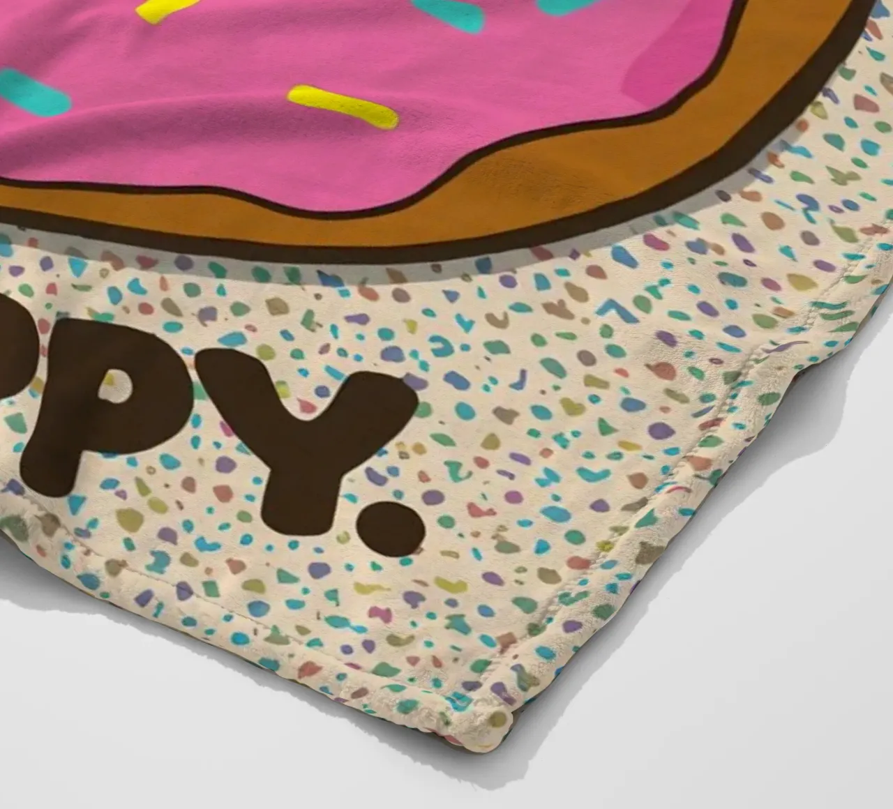 Non preoccupatevi di essere felici coperta in pile da DesignDoodle