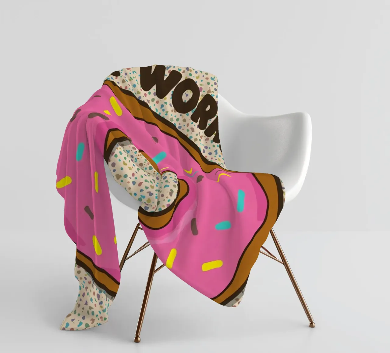 Non preoccupatevi di essere felici coperta in pile da DesignDoodle