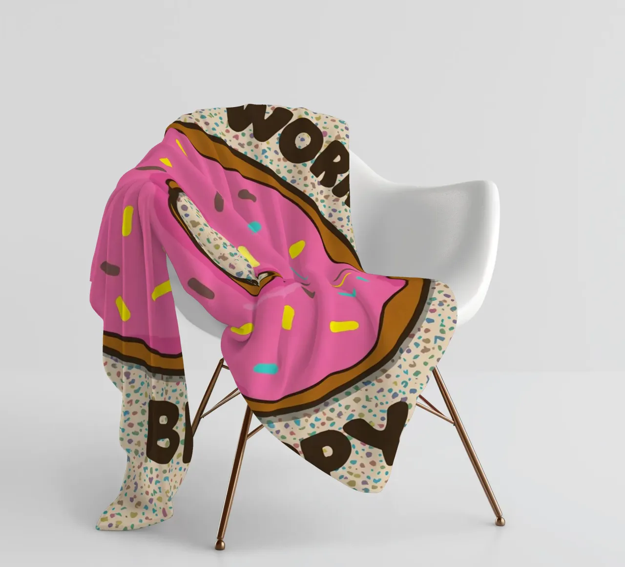 Non preoccupatevi di essere felici coperta in pile da DesignDoodle
