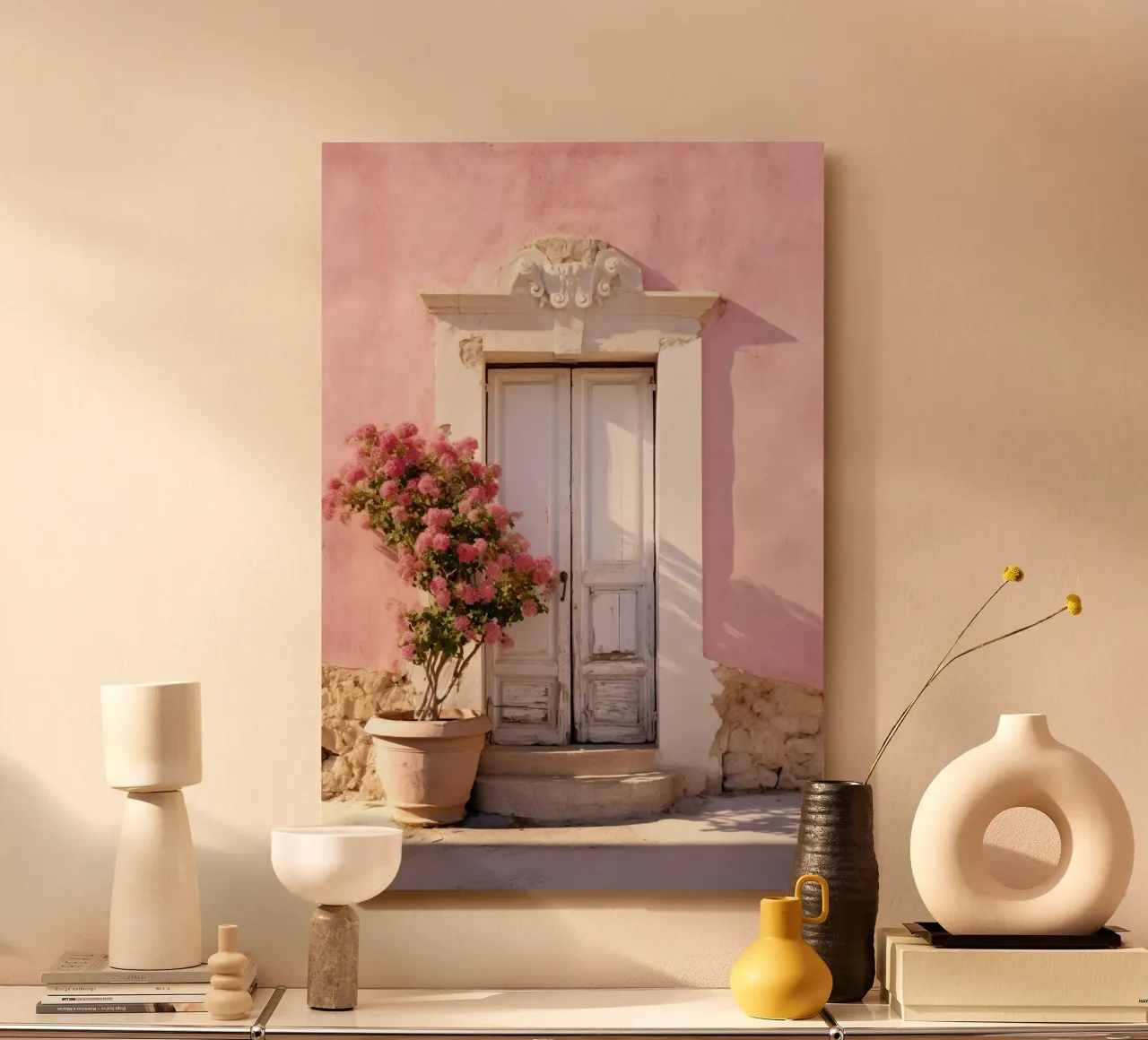 Pink Rustic Wall pannello forex da Artsy Bessy