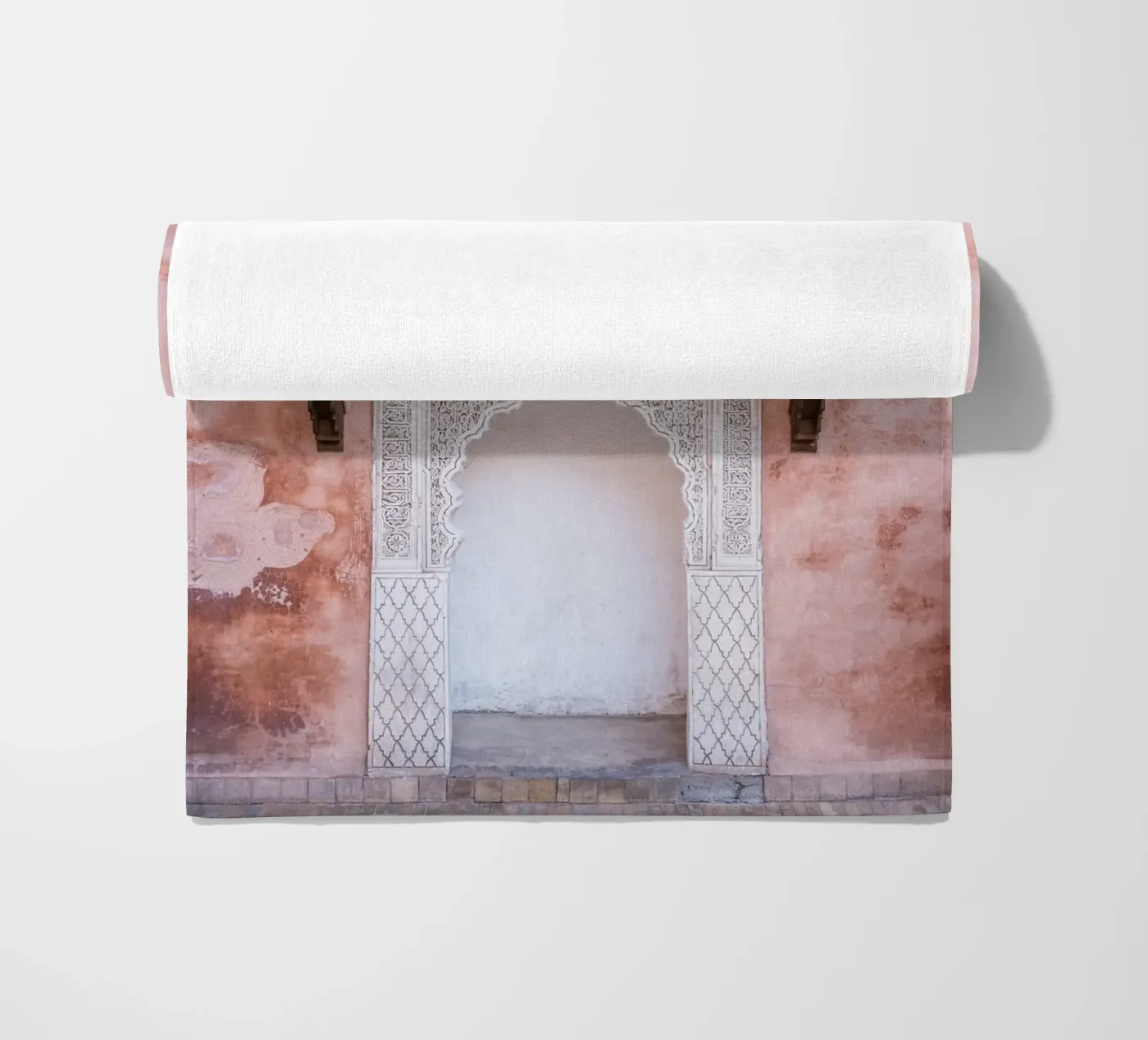 Pink beach towel by photolovers