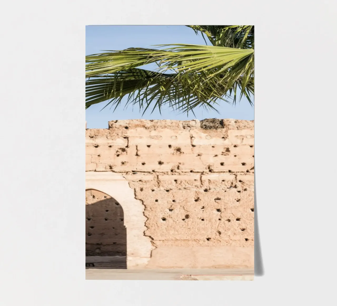 Stork and a palm tree Stickerbogen von photolovers
