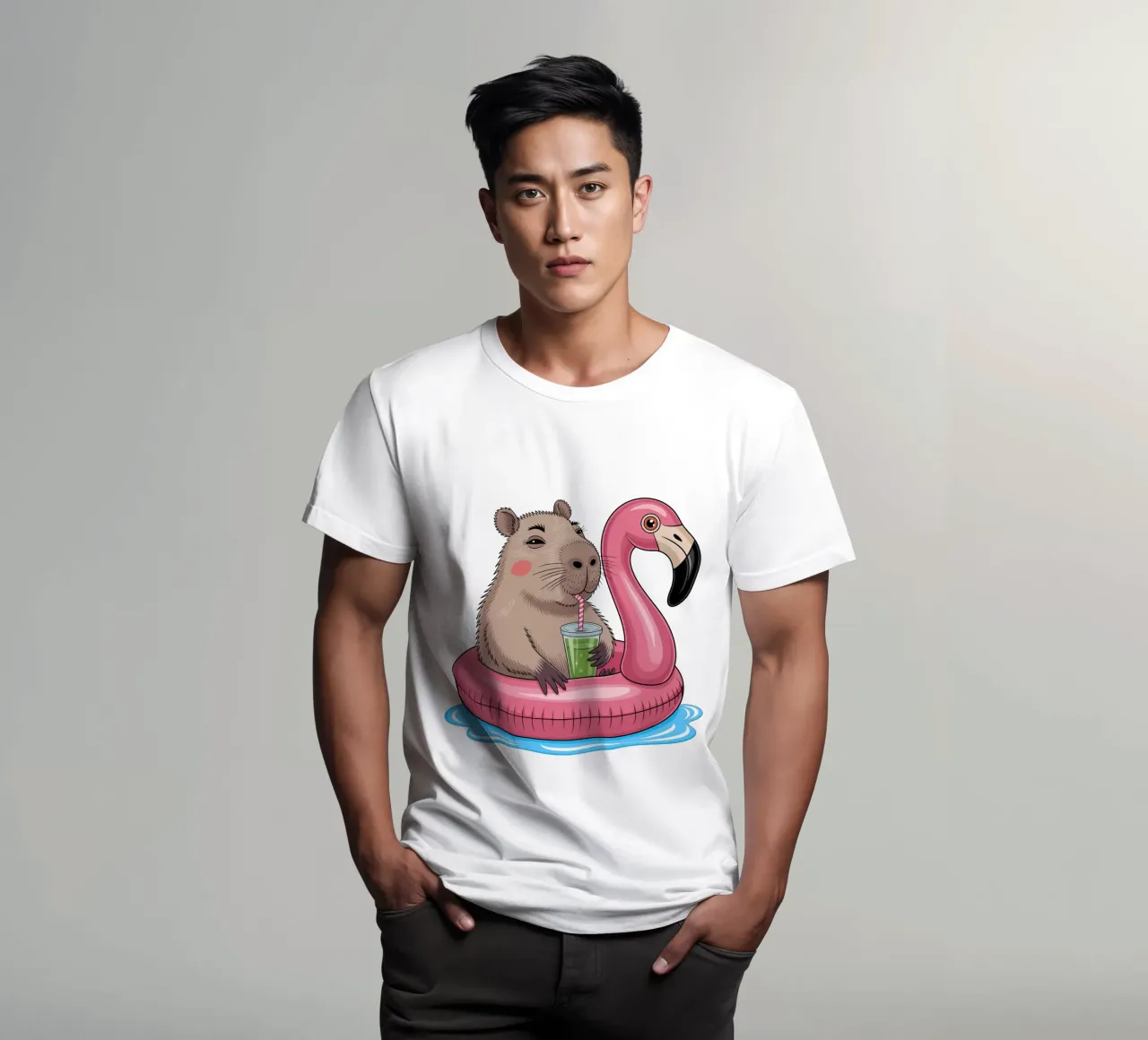 Capy & Bara mit Flamingo t-shirt da Capy & Bara