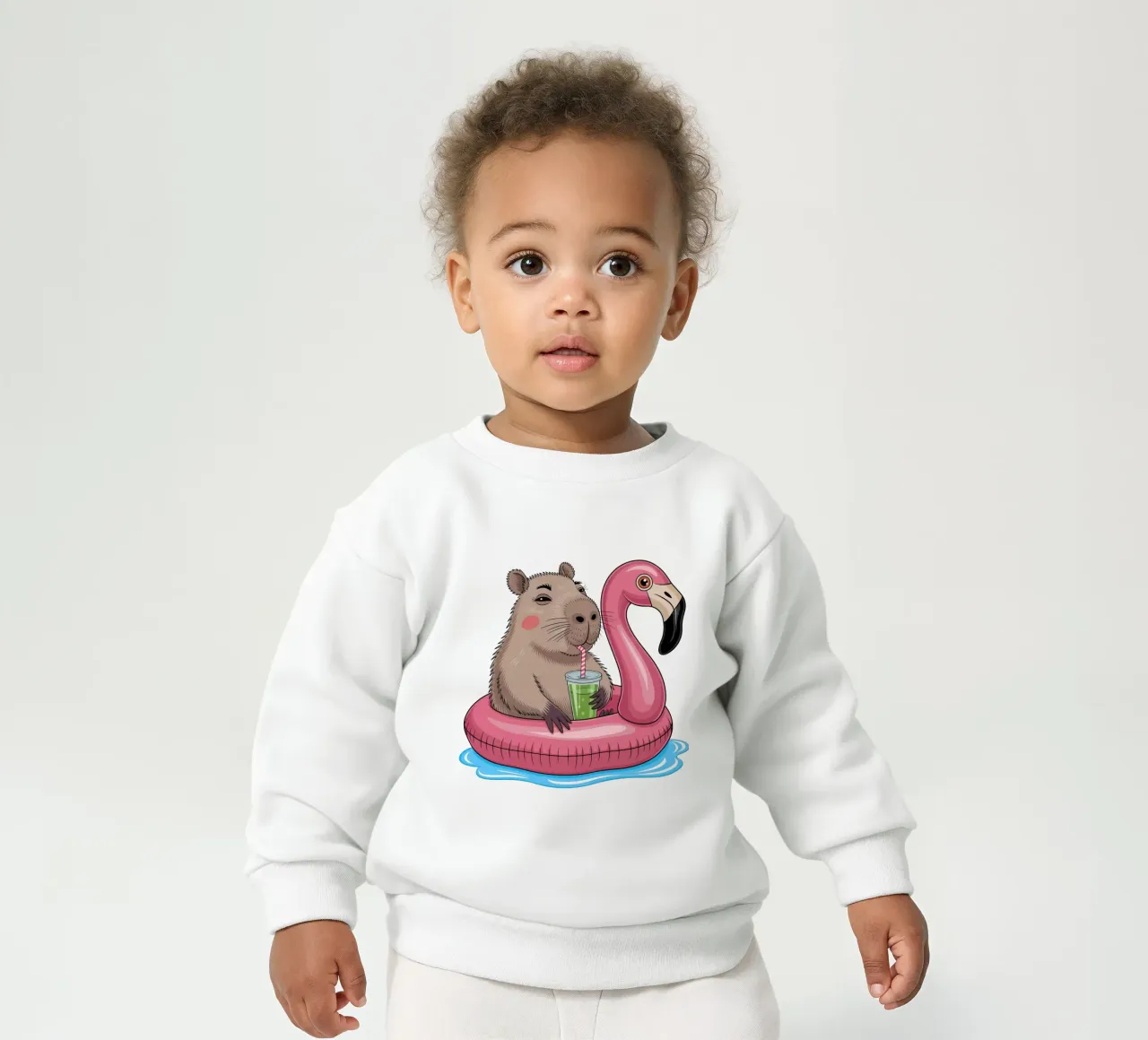 Capy & Bara mit Flamingo sudadera de bebé de Capy & Bara