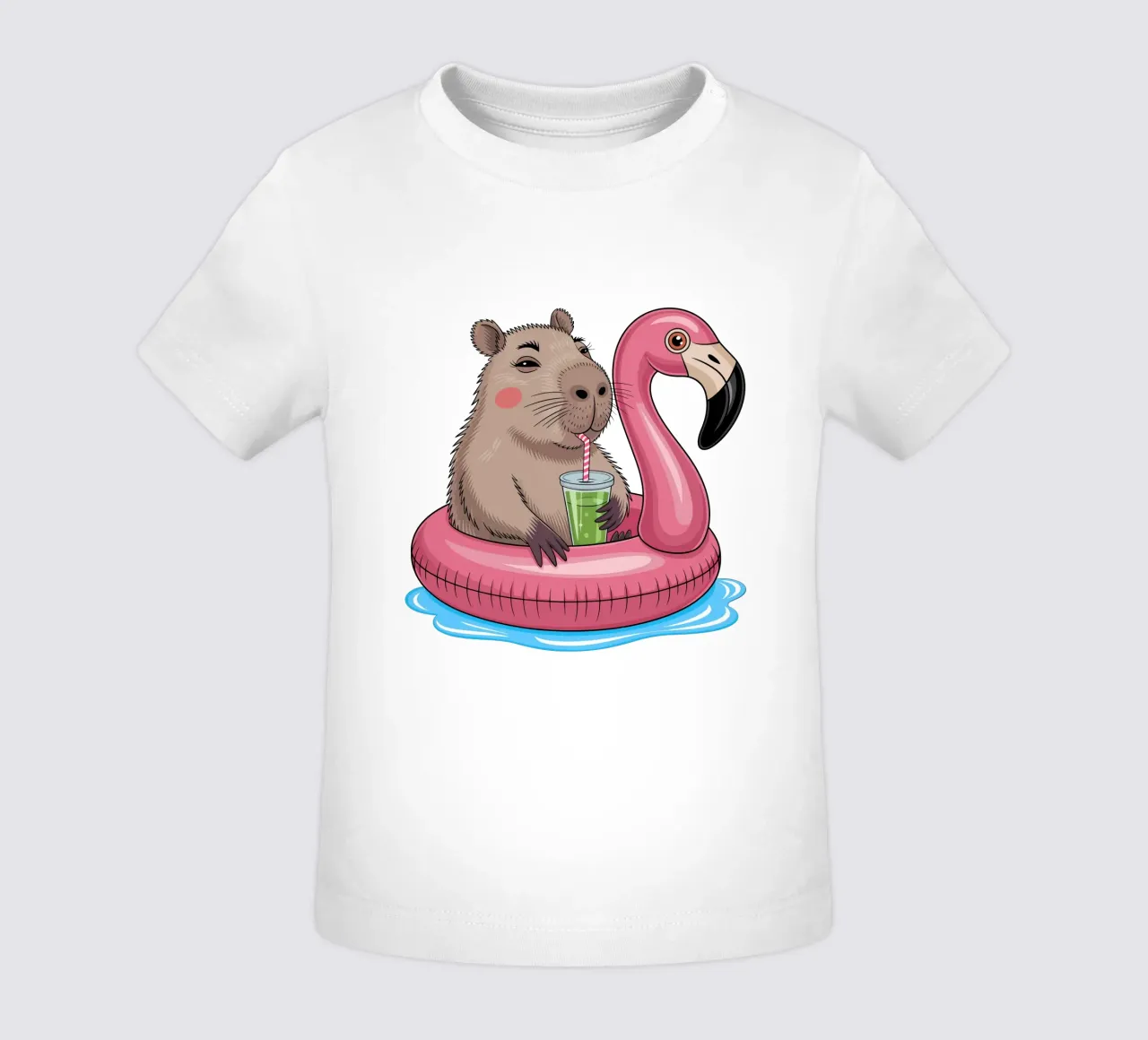 Capy & Bara mit Flamingo maglietta neonato da Capy & Bara