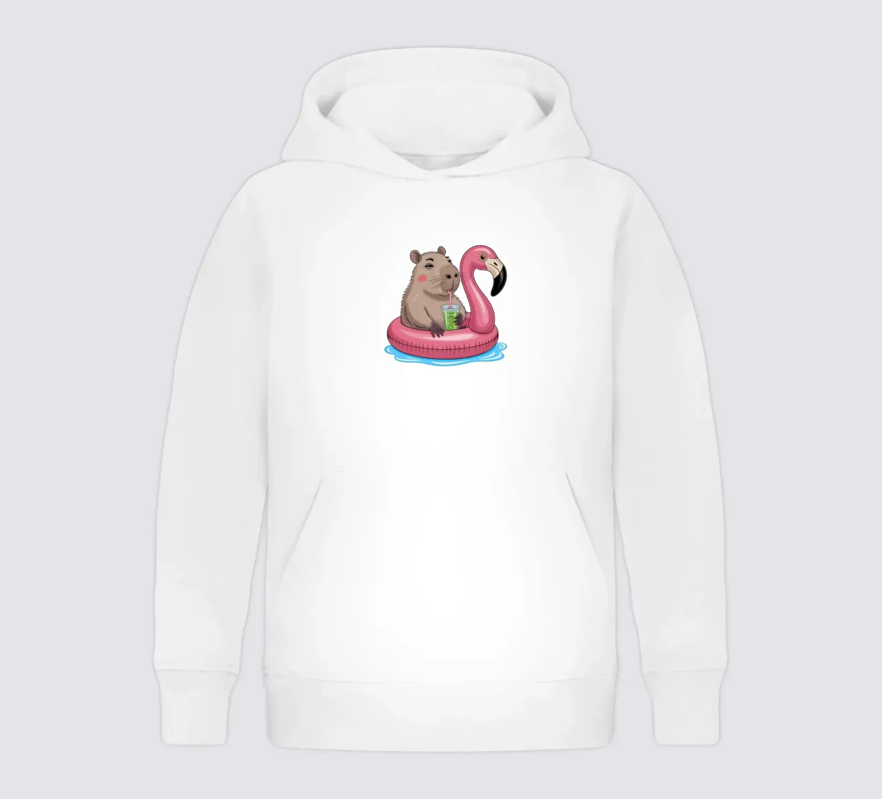Capy & Bara mit Flamingo felpa bambino con cappuccio da Capy & Bara