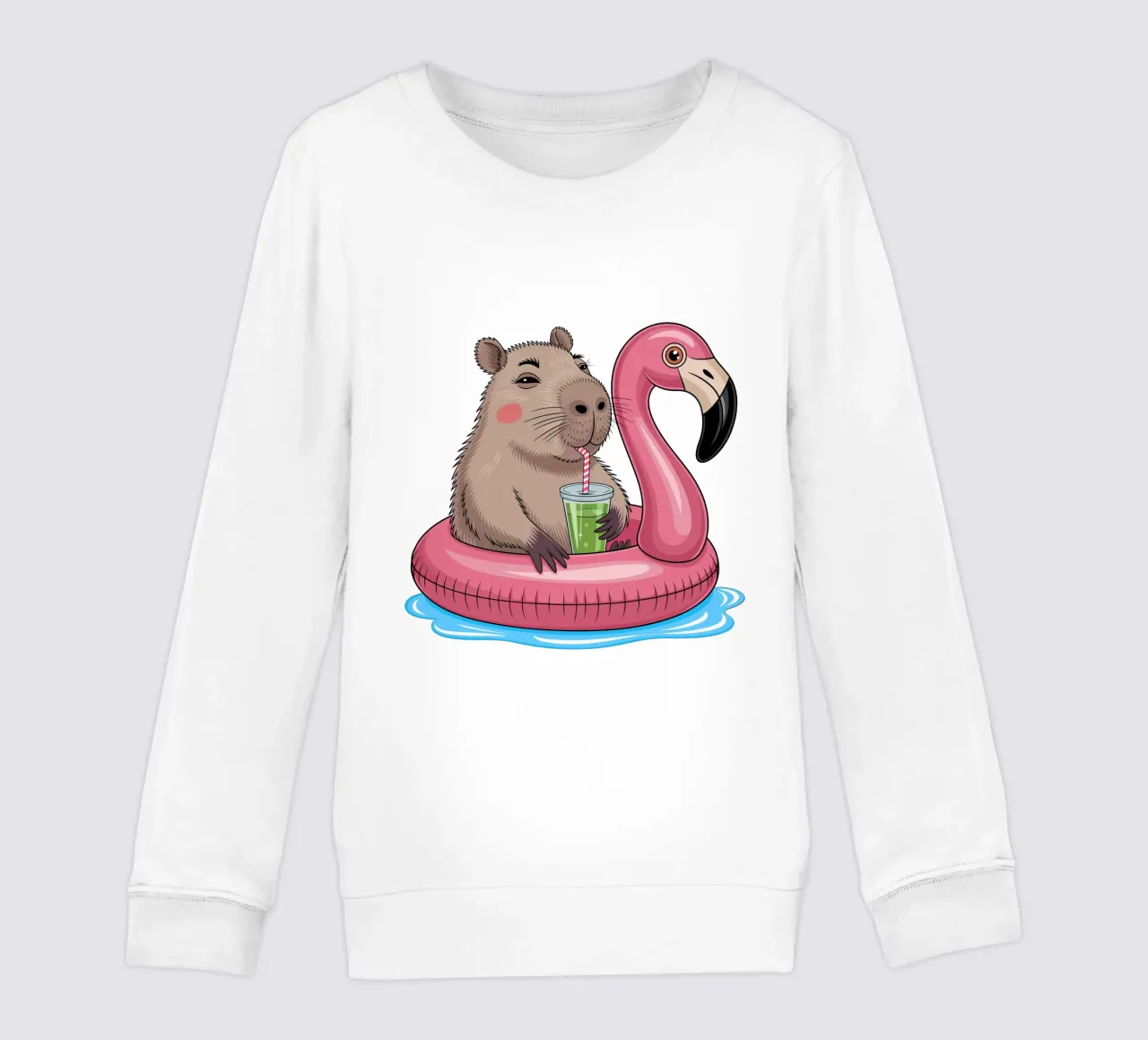 Capy & Bara mit Flamingo felpa bambino da Capy & Bara